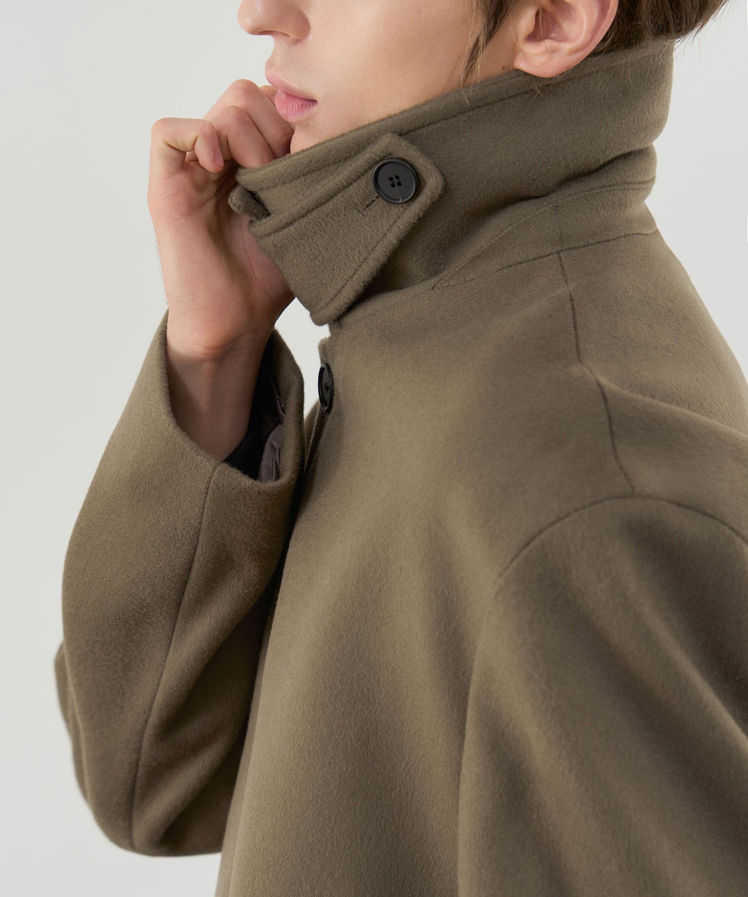 MUSINSA公式 | DRAW FIT プレミアピュアカシミヤバルマカンコート [モカ]