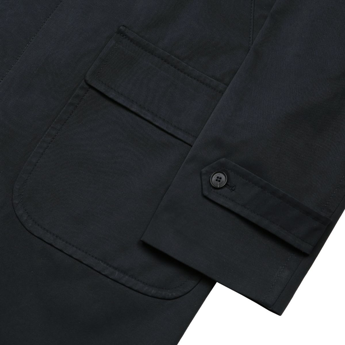 솔티(SORTIE) Bonheur Cotton Balmacaan Coat (Navy)
