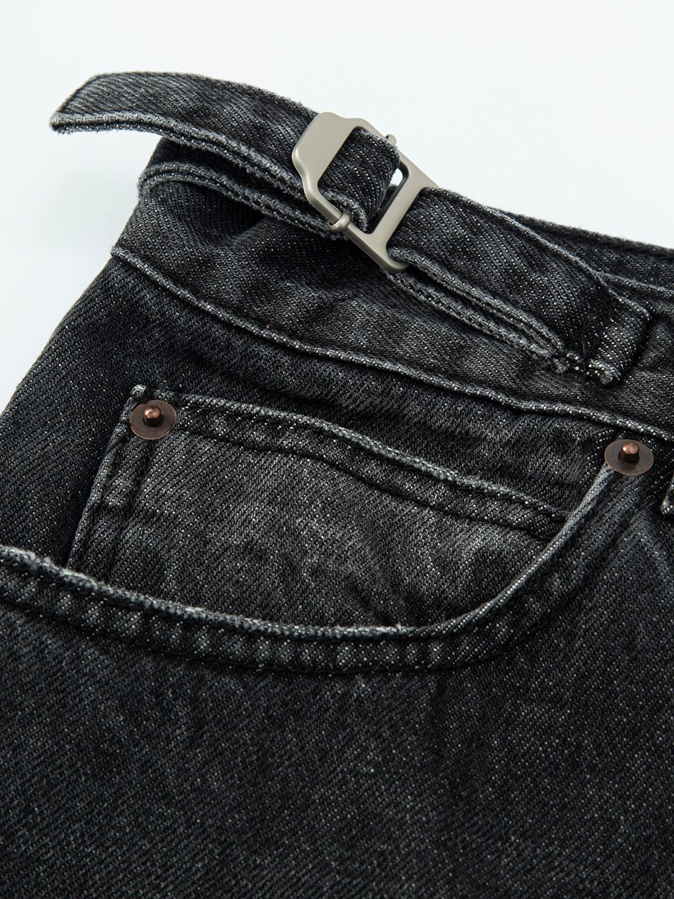 MUSINSA | ASIF CALIE DESTROYED WASHING DENIM PANTS BLACK
