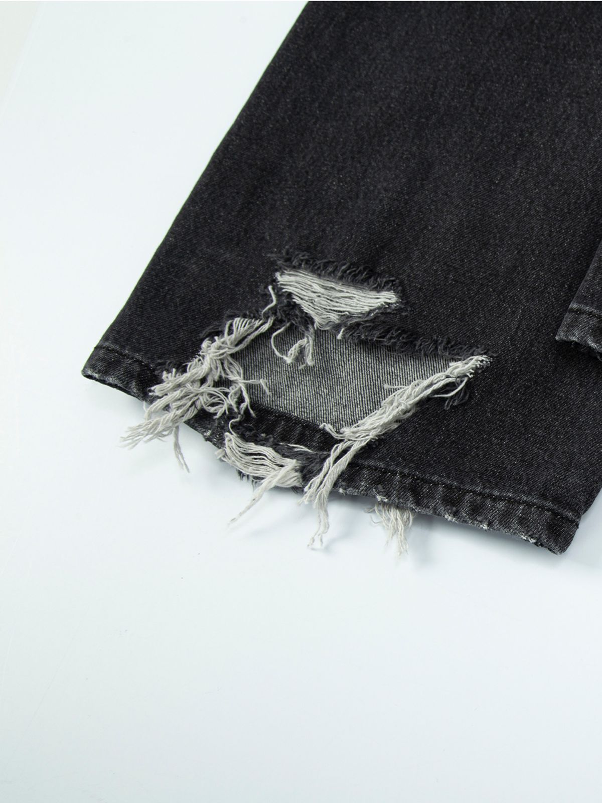 에즈이프 캘리(ASIF CALIE) DESTROYED WASHING DENIM PANTS BLACK