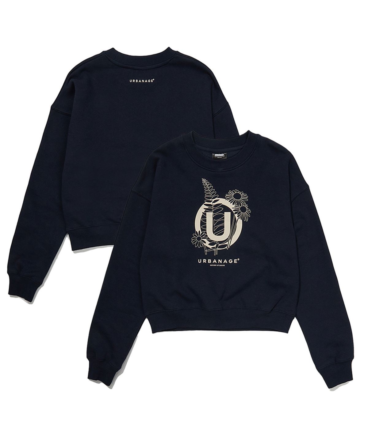 어반에이지(URBANAGE) [2PACK] 플라워 W 맨투맨 (3 Color)