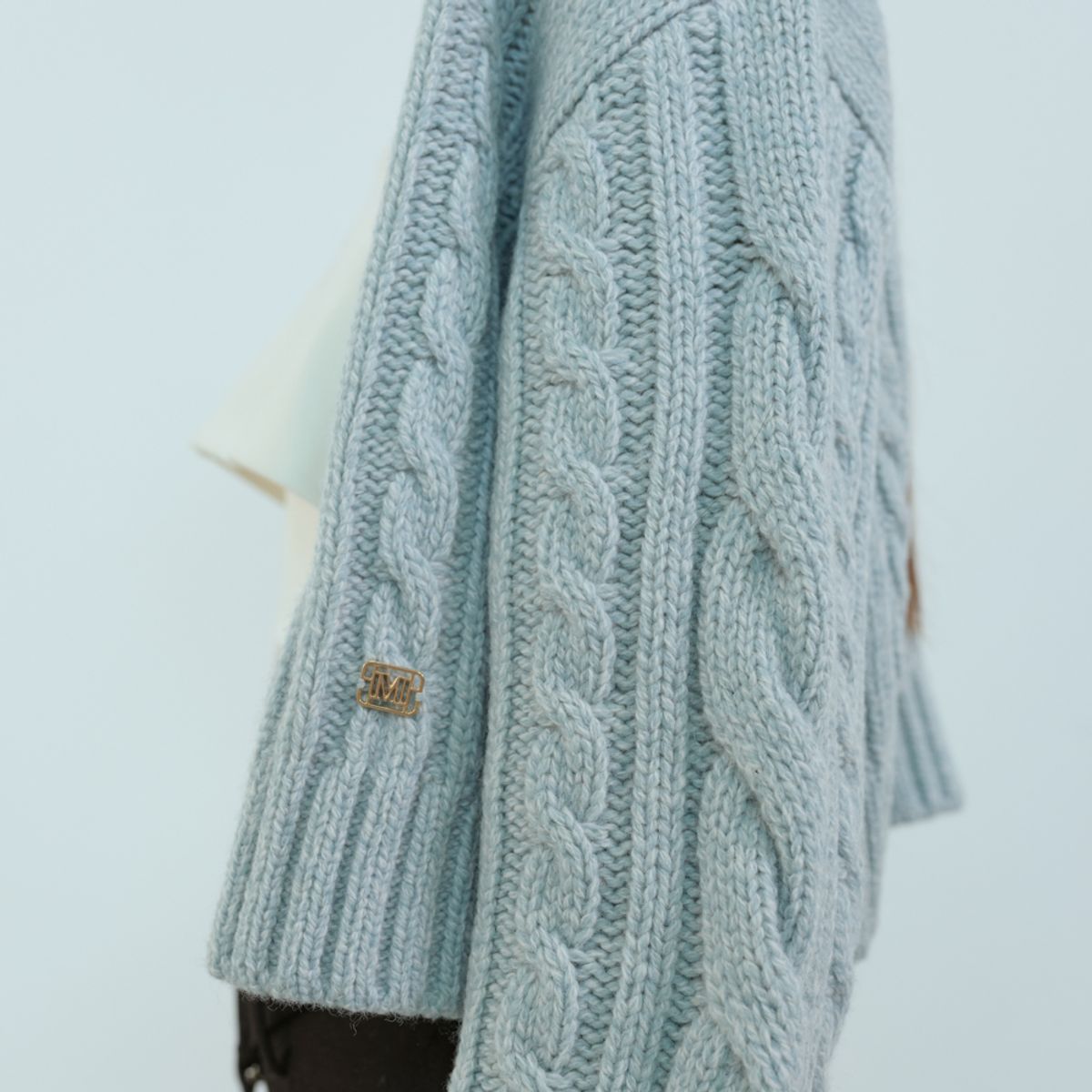 문스워드(MOONSWARD) SKY CABLE ZIP-UP CARDIGAN
