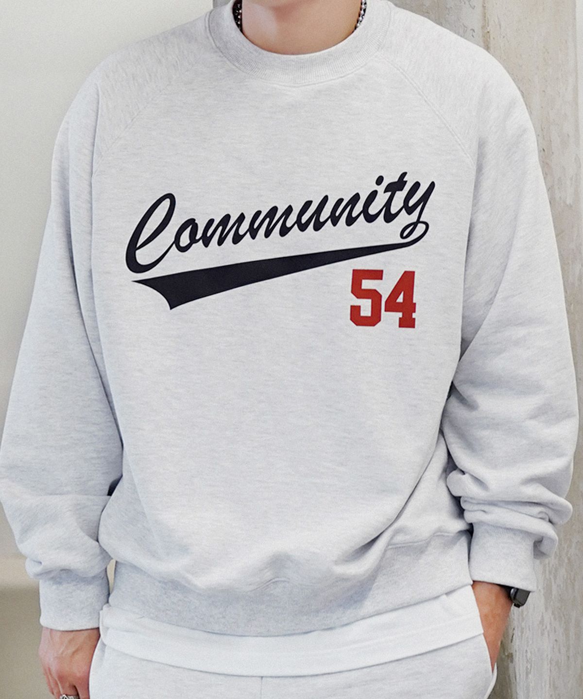 더마일(THEMILE) COMMUNITY 54  SWEAT MTM  [OATMEAL]