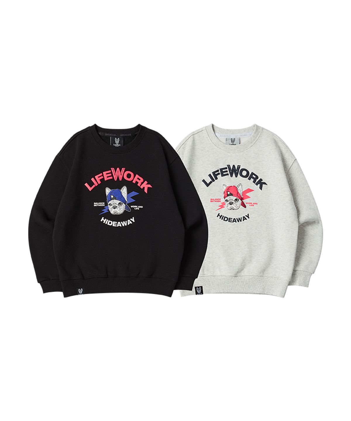라이프워크 키즈(LIFEWORK KIDS) 키즈) 힙독 발포로고 맨투맨