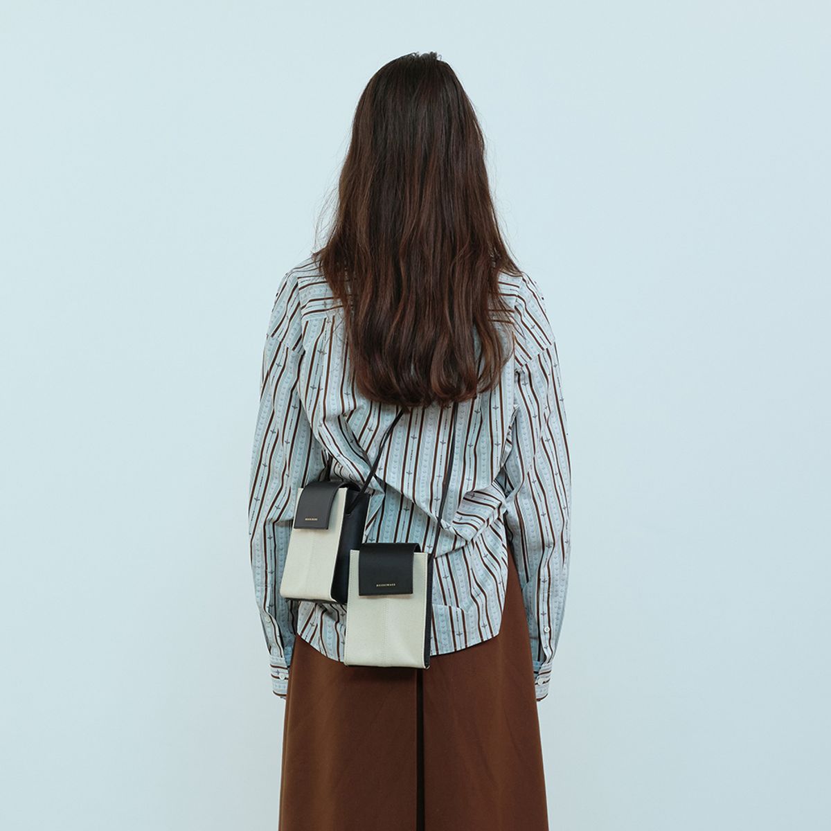 문스워드(MOONSWARD) SKY VINTAGE STRIPE SHIRT