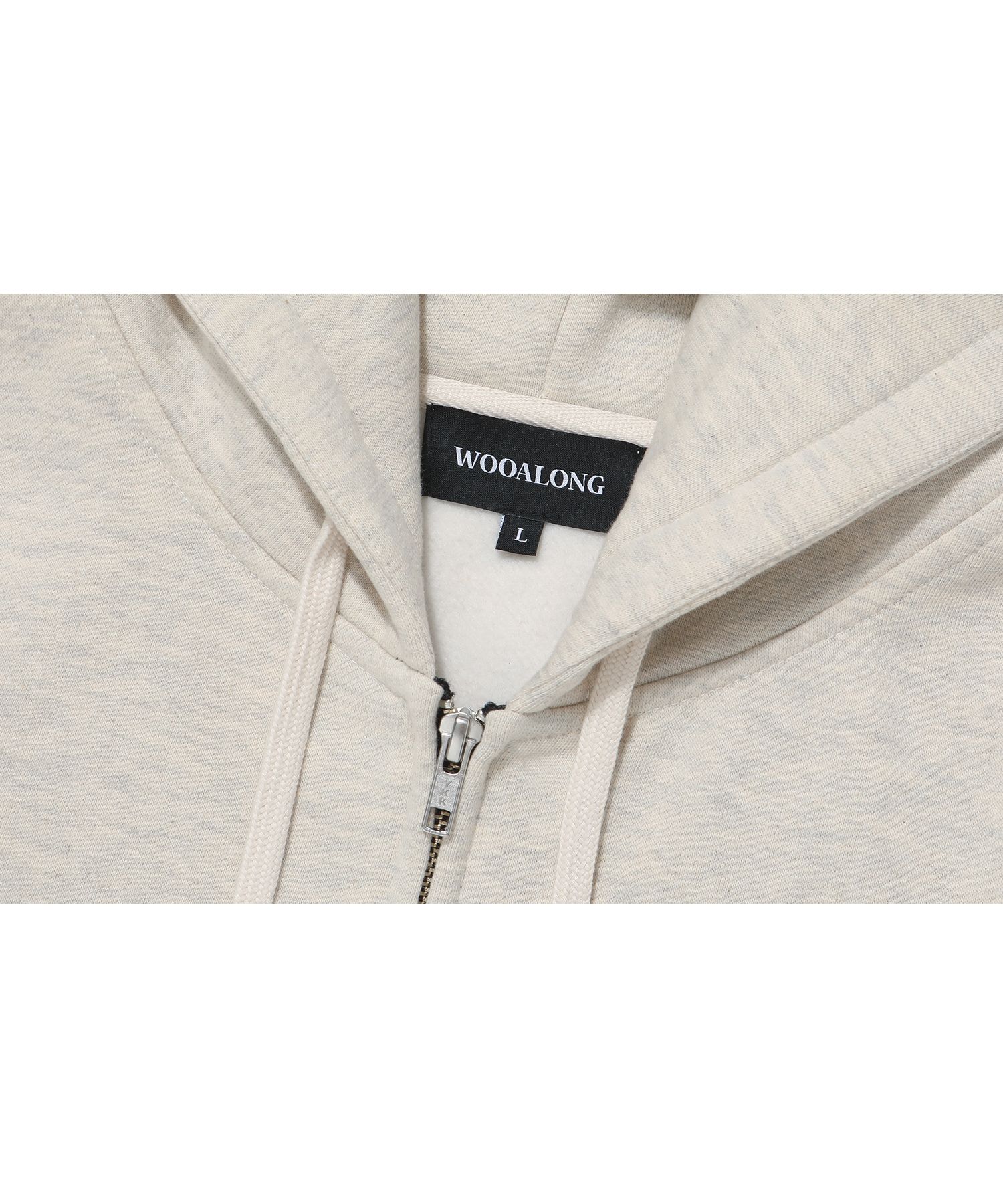 ジャケット WOOALONG Signature hood zipup OAT MEAL Signature hood zip-up - OAT MEAL - WOOALONG | 60% - Asian