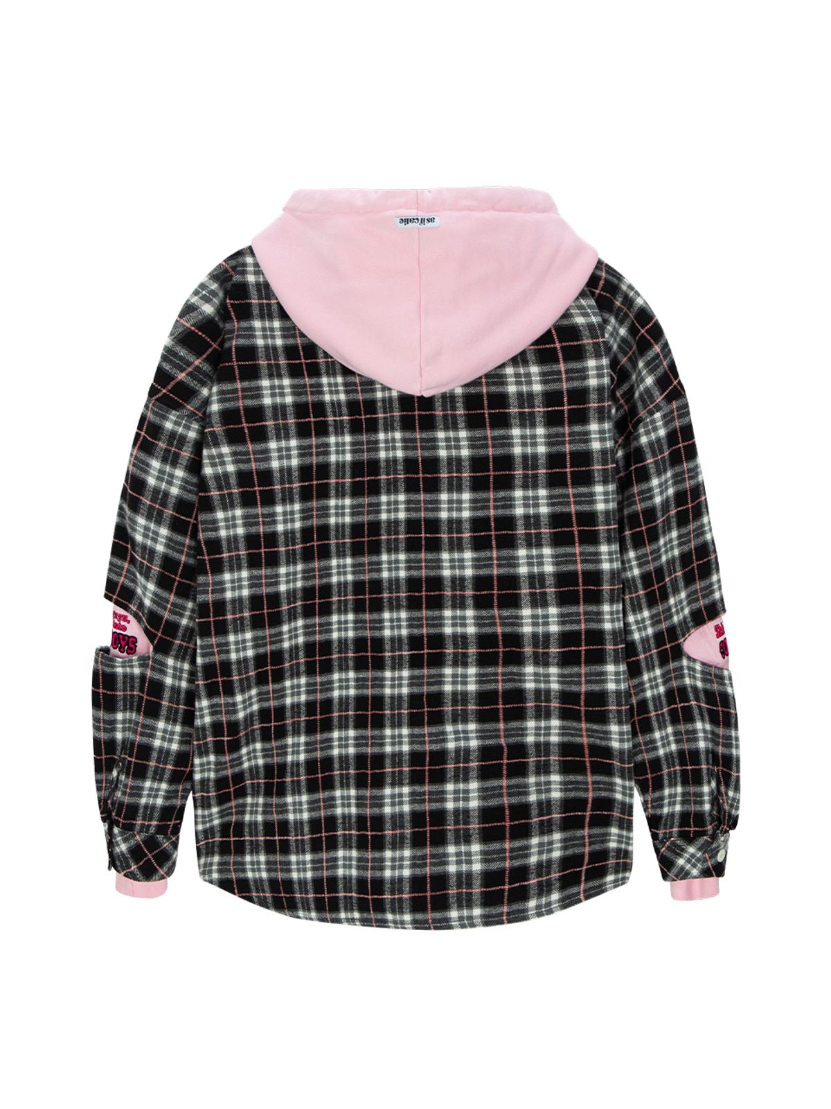 에즈이프 캘리(ASIF CALIE) HOODIE LAYER CHECK SHIRT BLACK