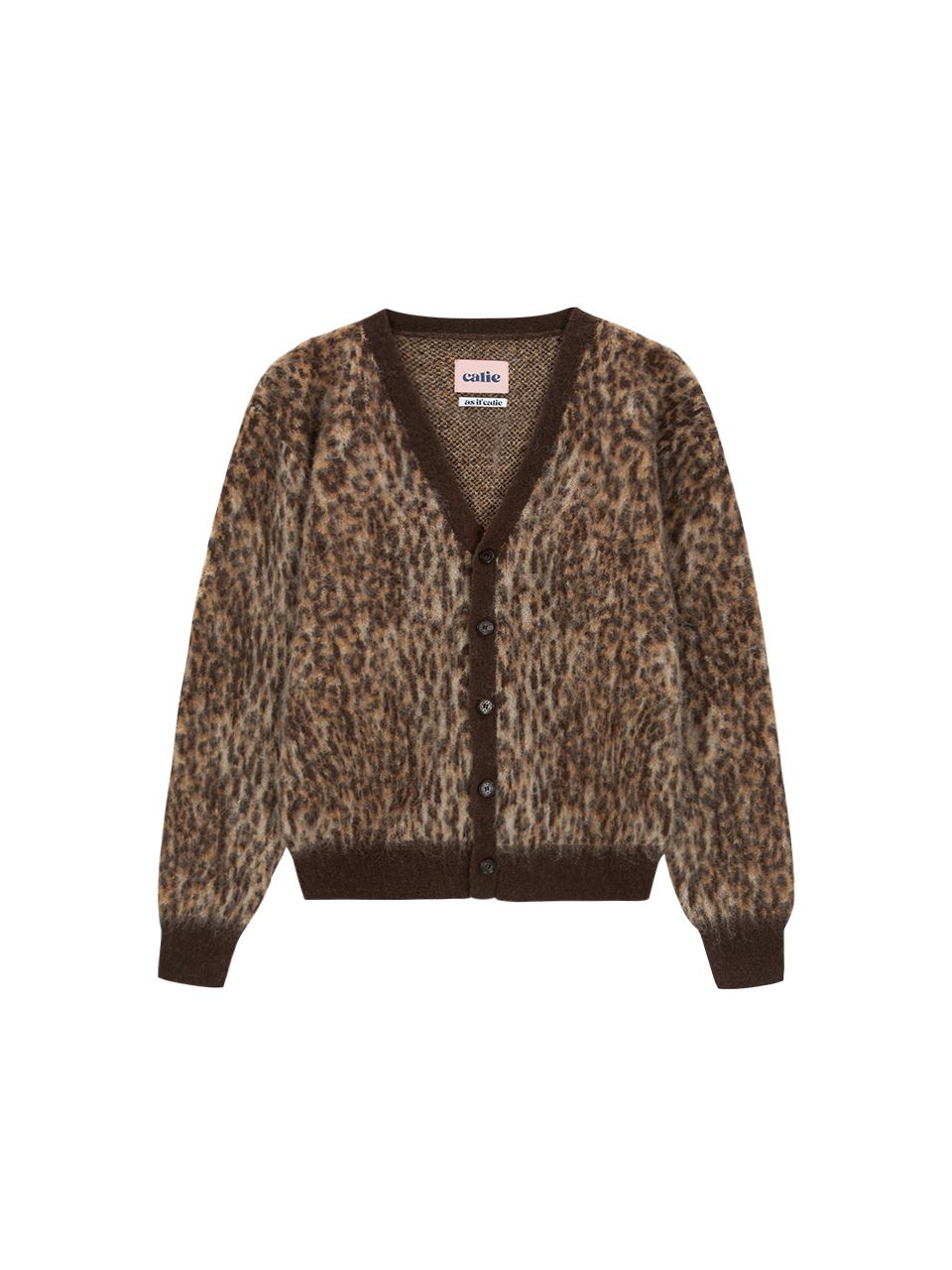 トップス ttt_msw leopard knit cardigan brown トップス ttt_msw leopard knit cardigan brown ttt_msw leopard