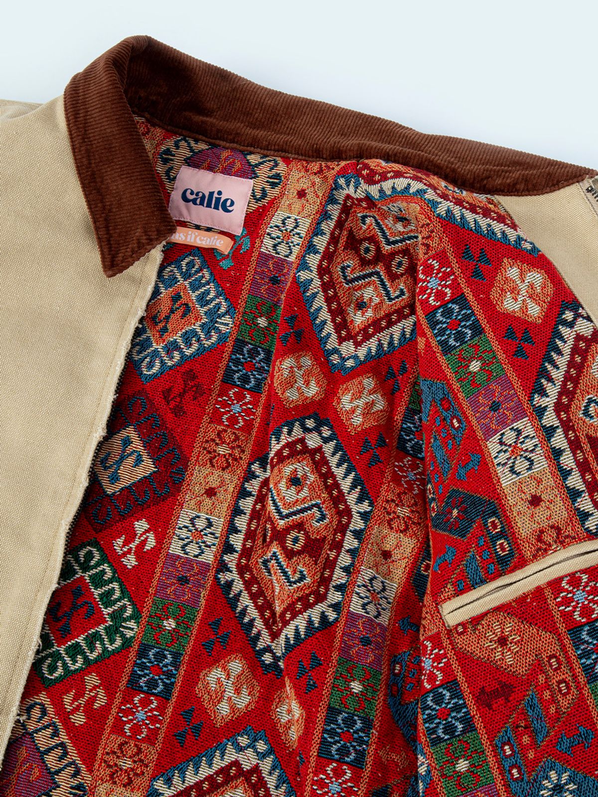 에즈이프 캘리(ASIF CALIE) FRINGE WORK JACKET BEIGE