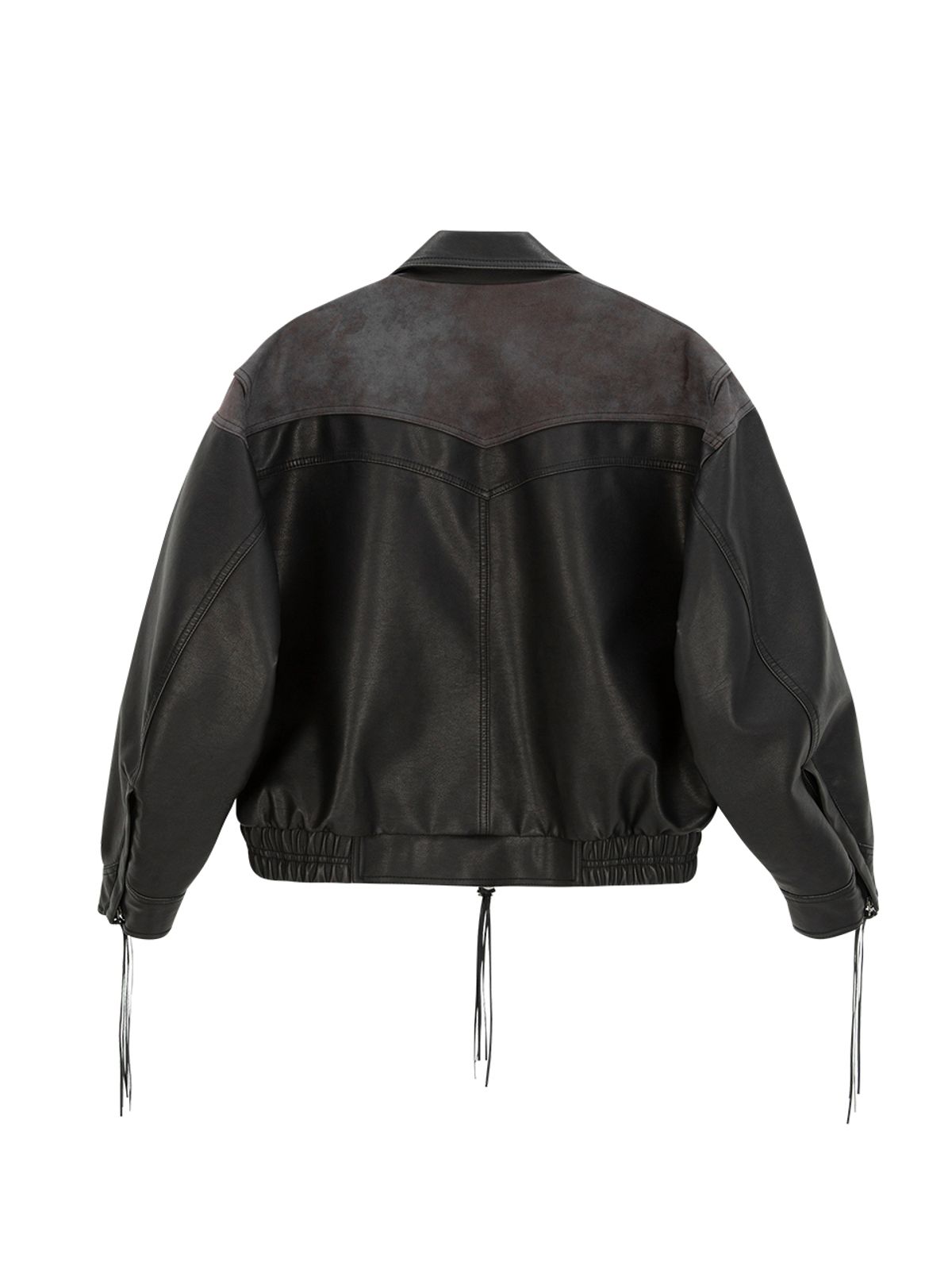 에즈이프 캘리(ASIF CALIE) TASSEL LEATHER JACKET BLACK