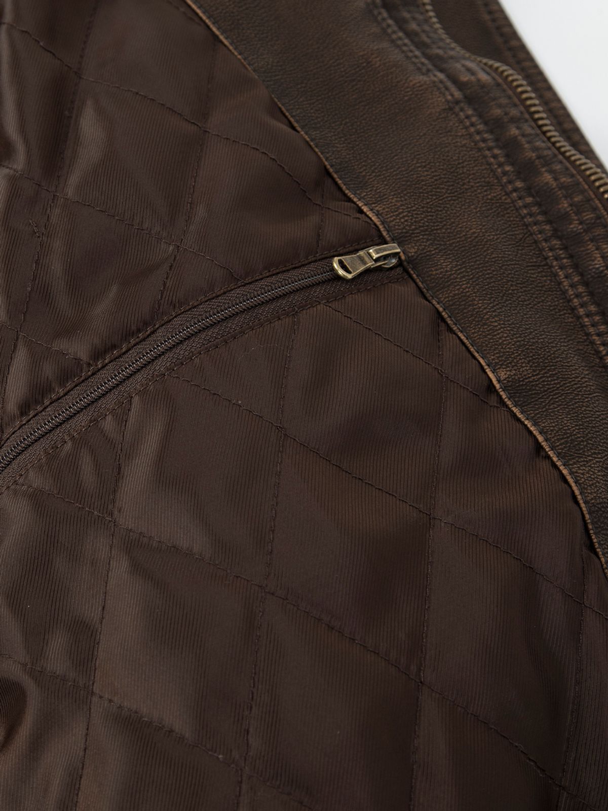 에즈이프 캘리(ASIF CALIE) TASSEL LEATHER JACKET BROWN
