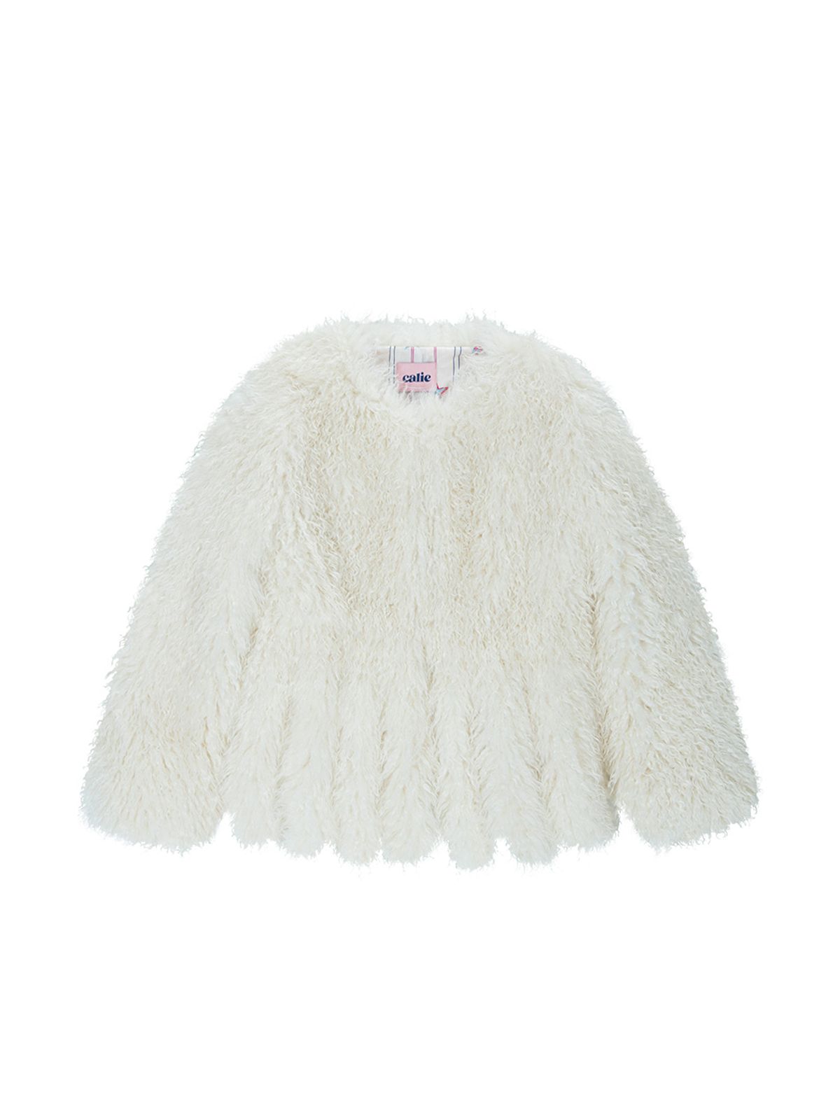 에즈이프 캘리(ASIF CALIE) TAIL POINT FUR JACKET IVORY