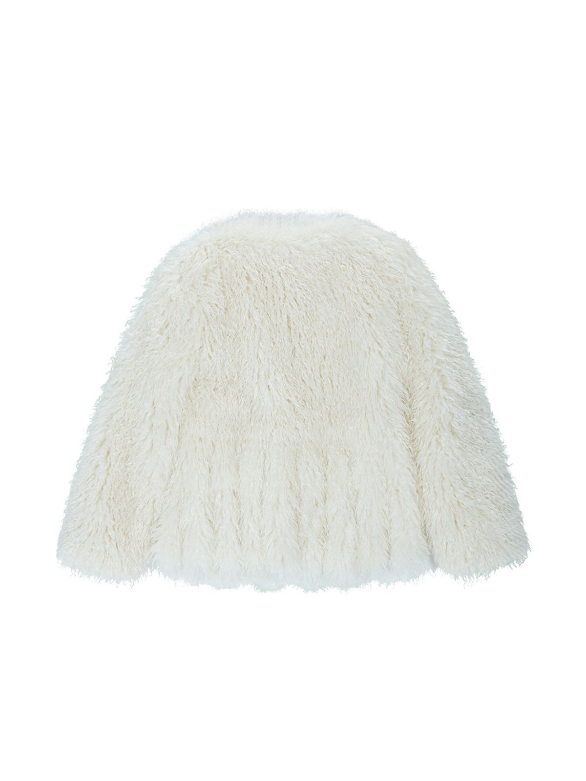 에즈이프 캘리(ASIF CALIE) TAIL POINT FUR JACKET IVORY
