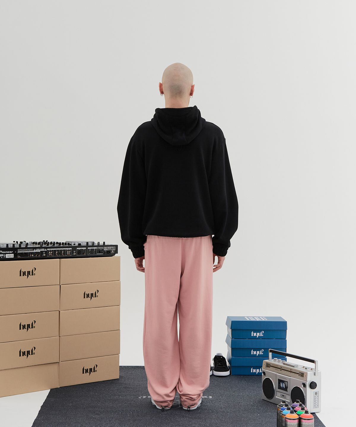 혀프 바이 혀프(HYUP BY HYUF) Side pocket jogger_Indie pink