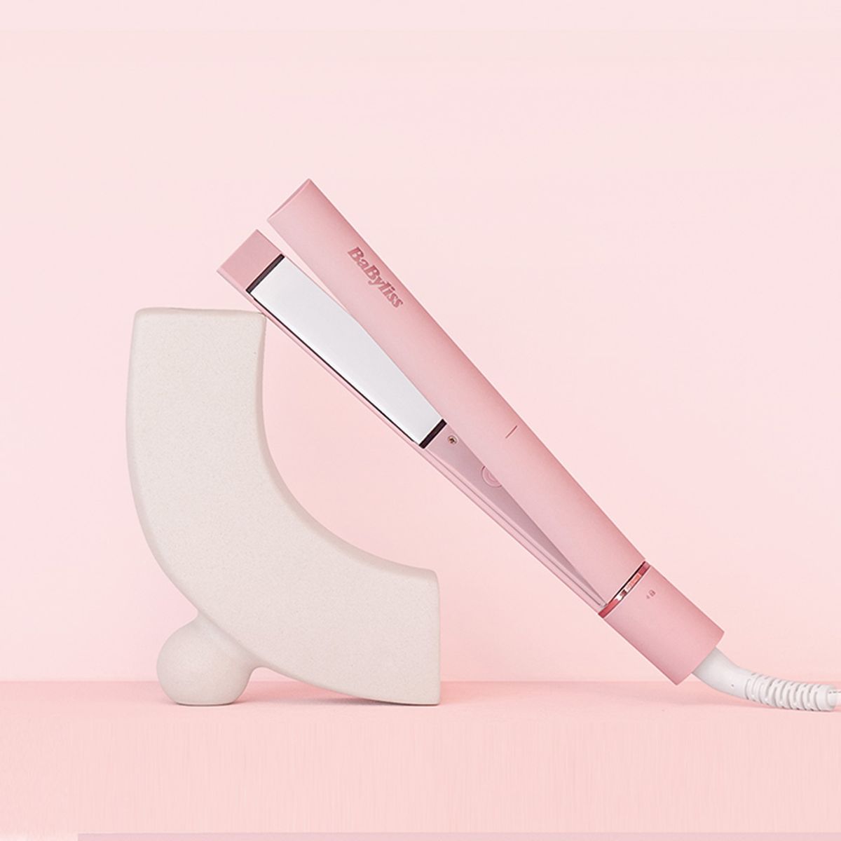 바비리스(BABYLISS) 스트레이트너 고데기 매직기 핑크 ST520K
