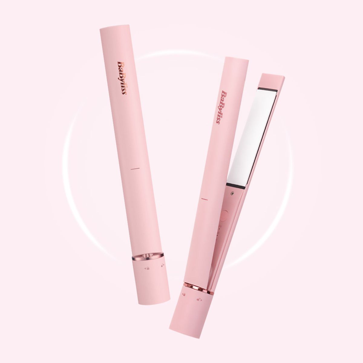 바비리스(BABYLISS) 스트레이트너 고데기 매직기 핑크 ST520K
