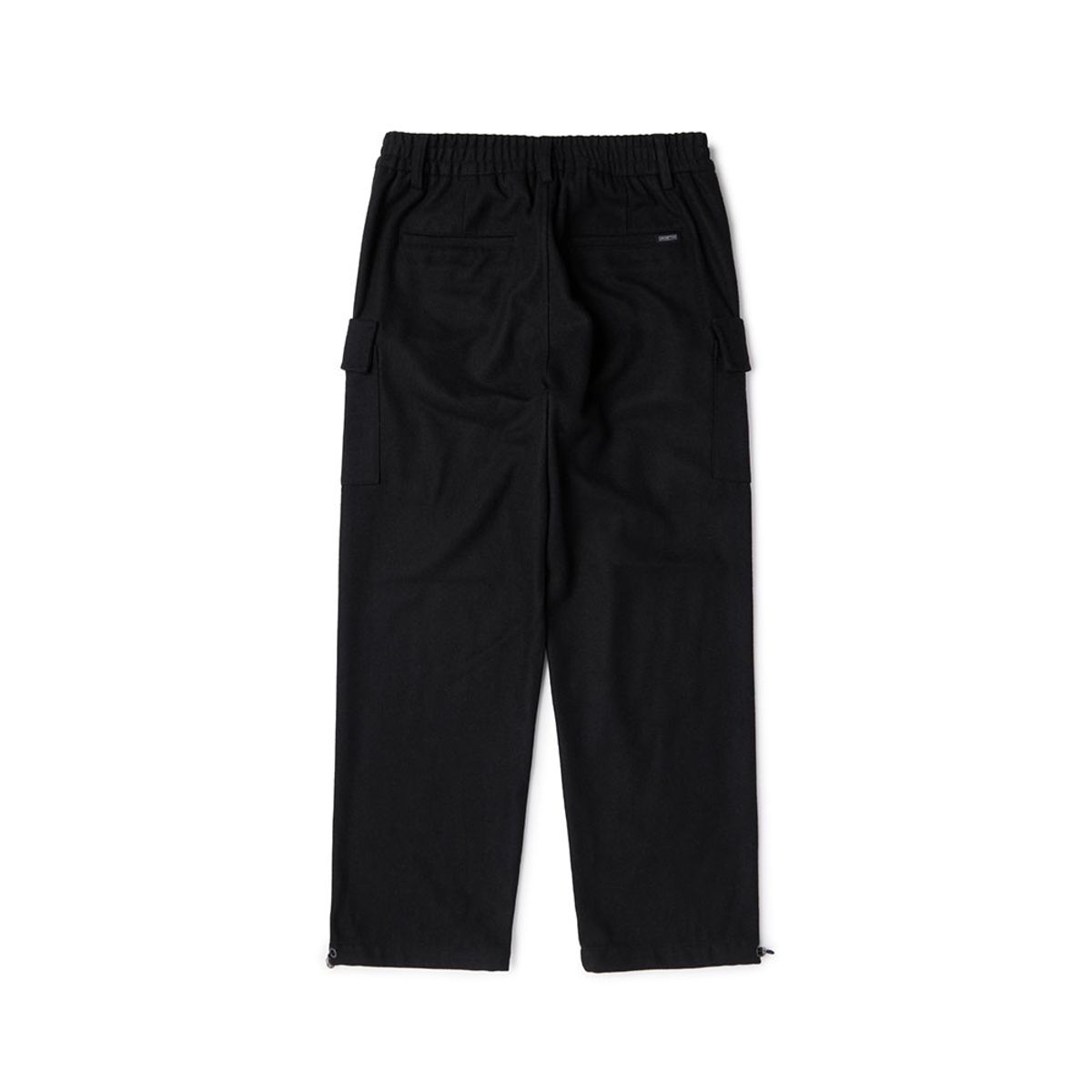 브롬톤 런던(BROMPTON LONDON) WOOL POCKET BANDED JOGGER TROUSERS - BLACK (P234MPT228)