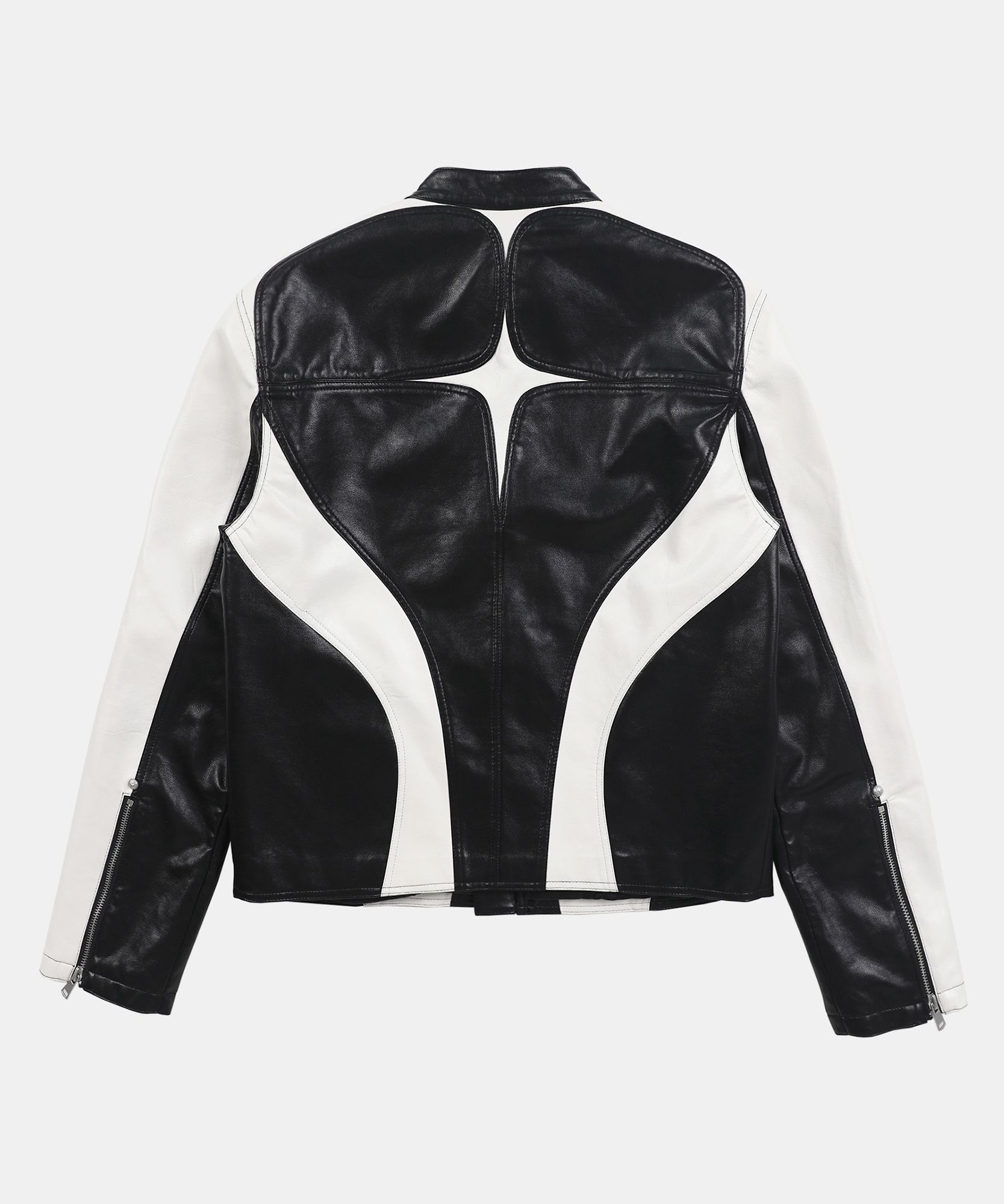 【BADBLOOD】ダンカンレザーレーサージャケット - ブラック MUSINSA公式 | BADBLOOD Duncan Leather Racer Jacket - Black