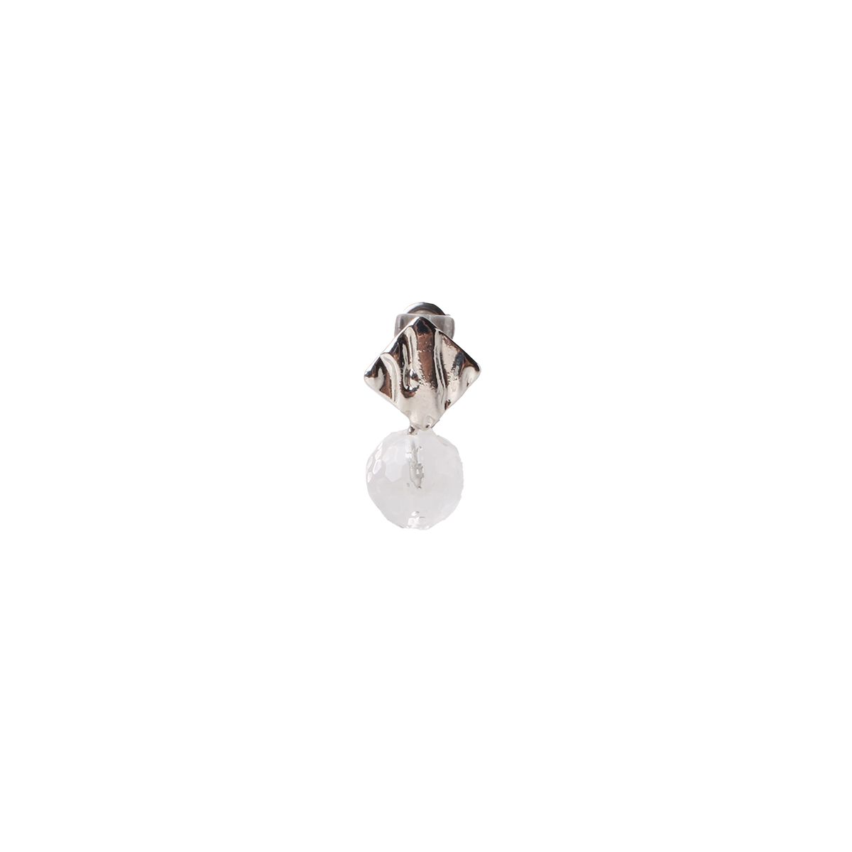 비엔베투(Bien Vetu) 12mm 카빙 백수정 드롭 귀걸이