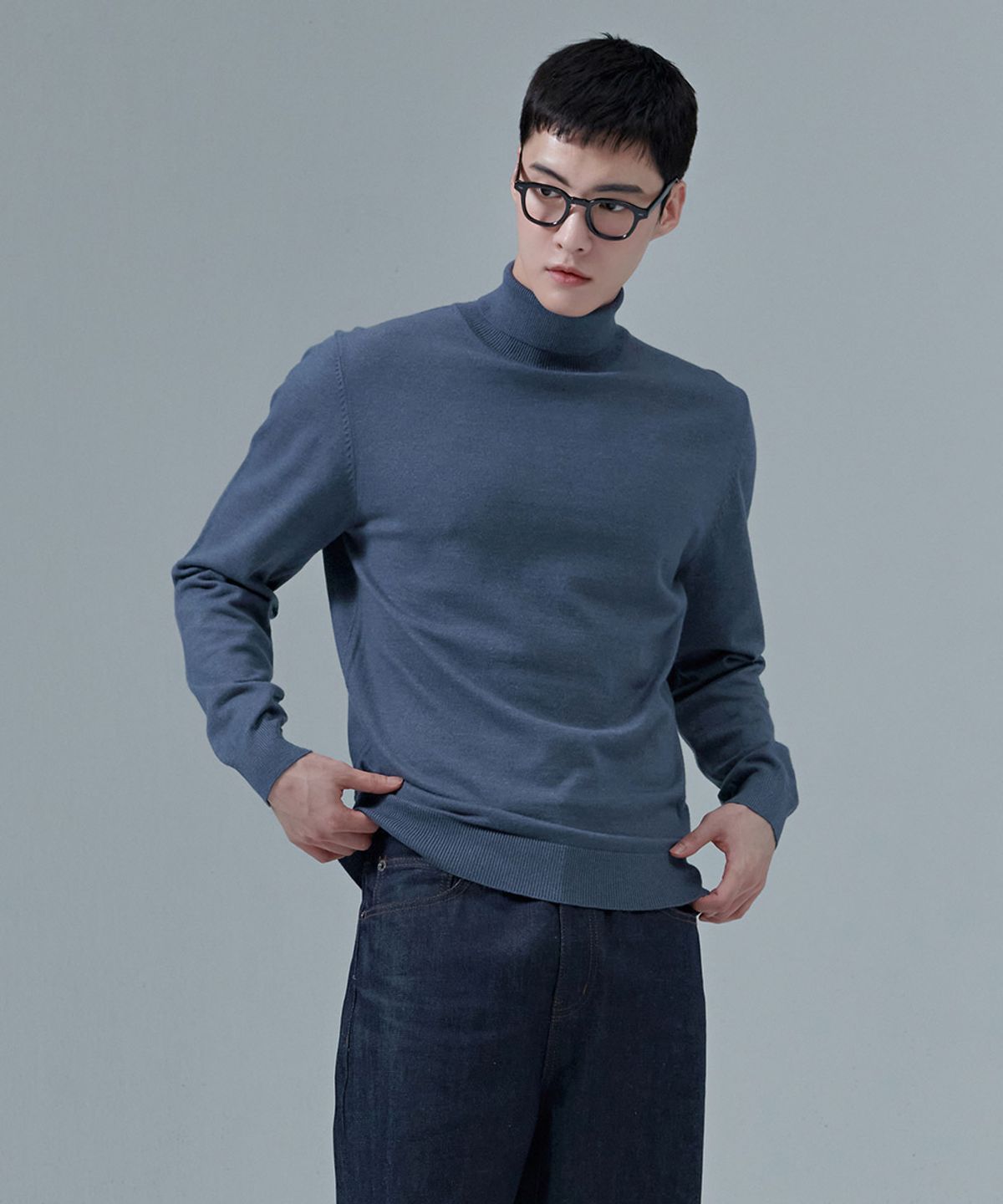체이스컬트(CHASECULT) 남성 에센셜 터틀넥 스웨터-CFZK5202D0N