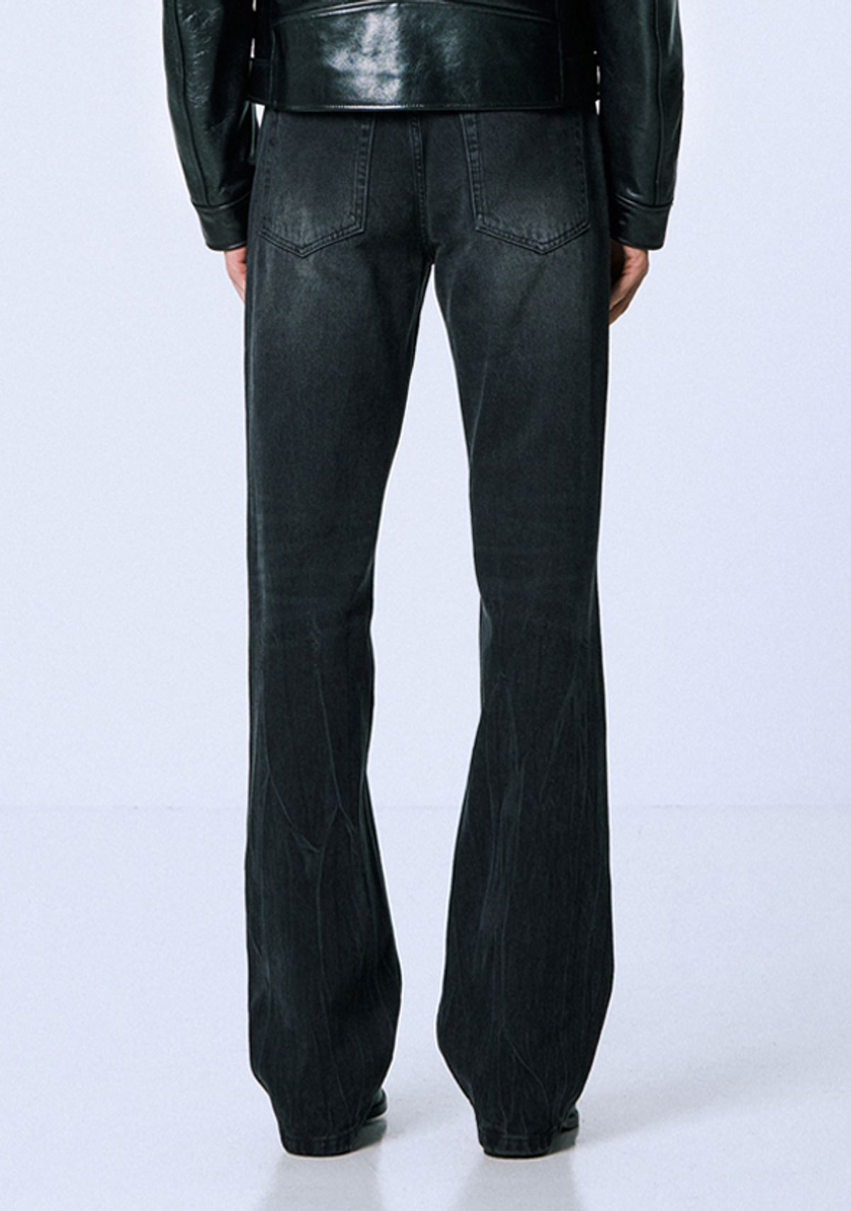 세비지(SAVAGE) Bootcut Fit Denim Jean - Washed Black