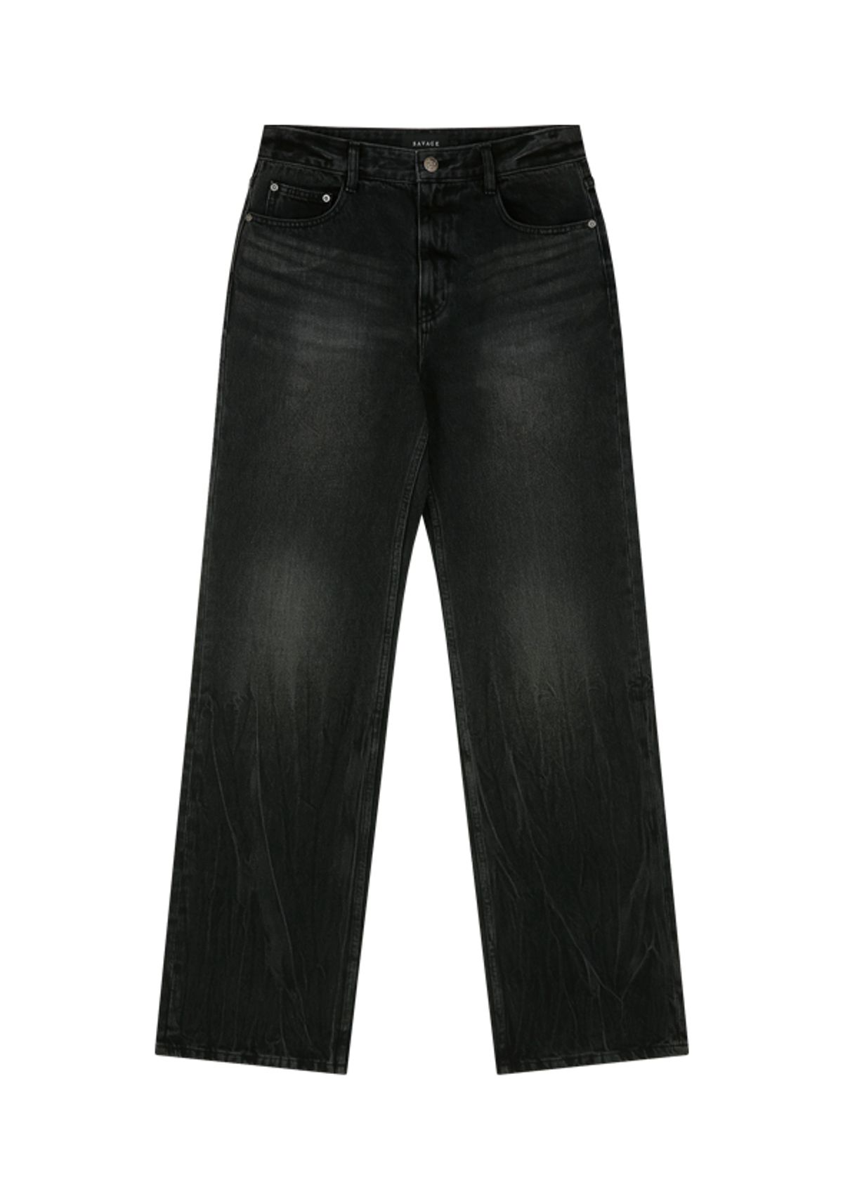 세비지(SAVAGE) Bootcut Fit Denim Jean - Washed Black