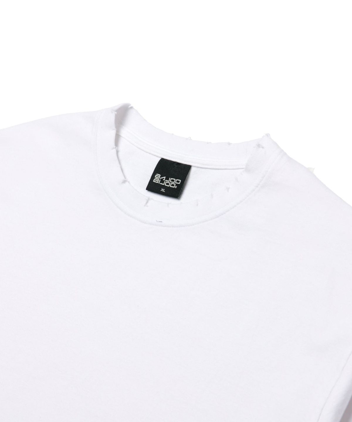 바쥬비쥬(BAJOO BIJOO) Damage Long Sleeves [White]
