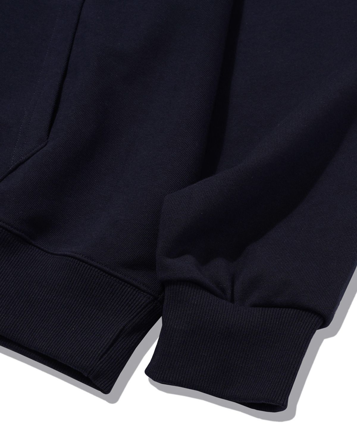 더마일(THEMILE) MILE GARMENTS MIX SWEAT HOODIE [NAVY]