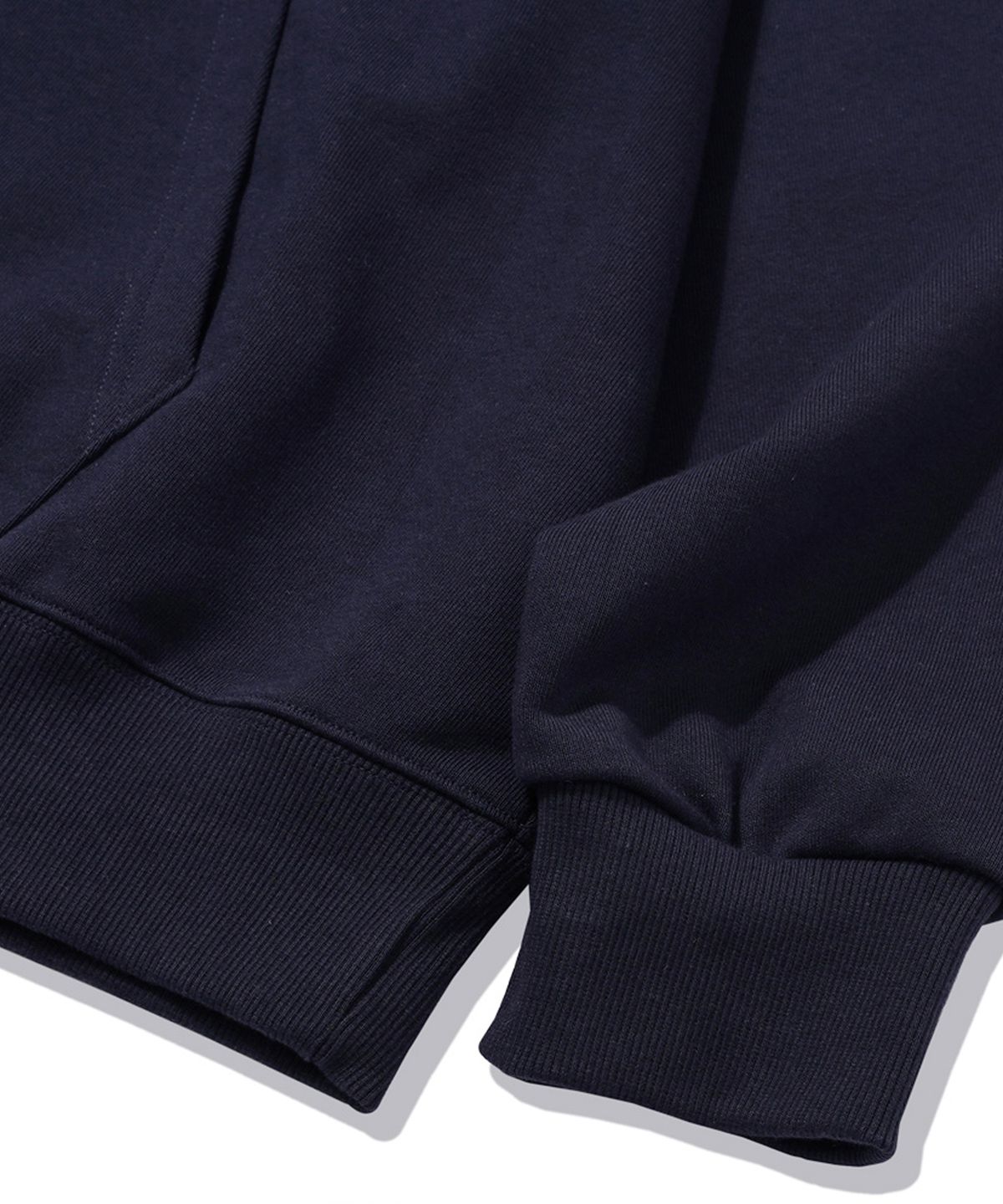 더마일(THEMILE) MILE EST MIX SWEAT HOODIE [NAVY]