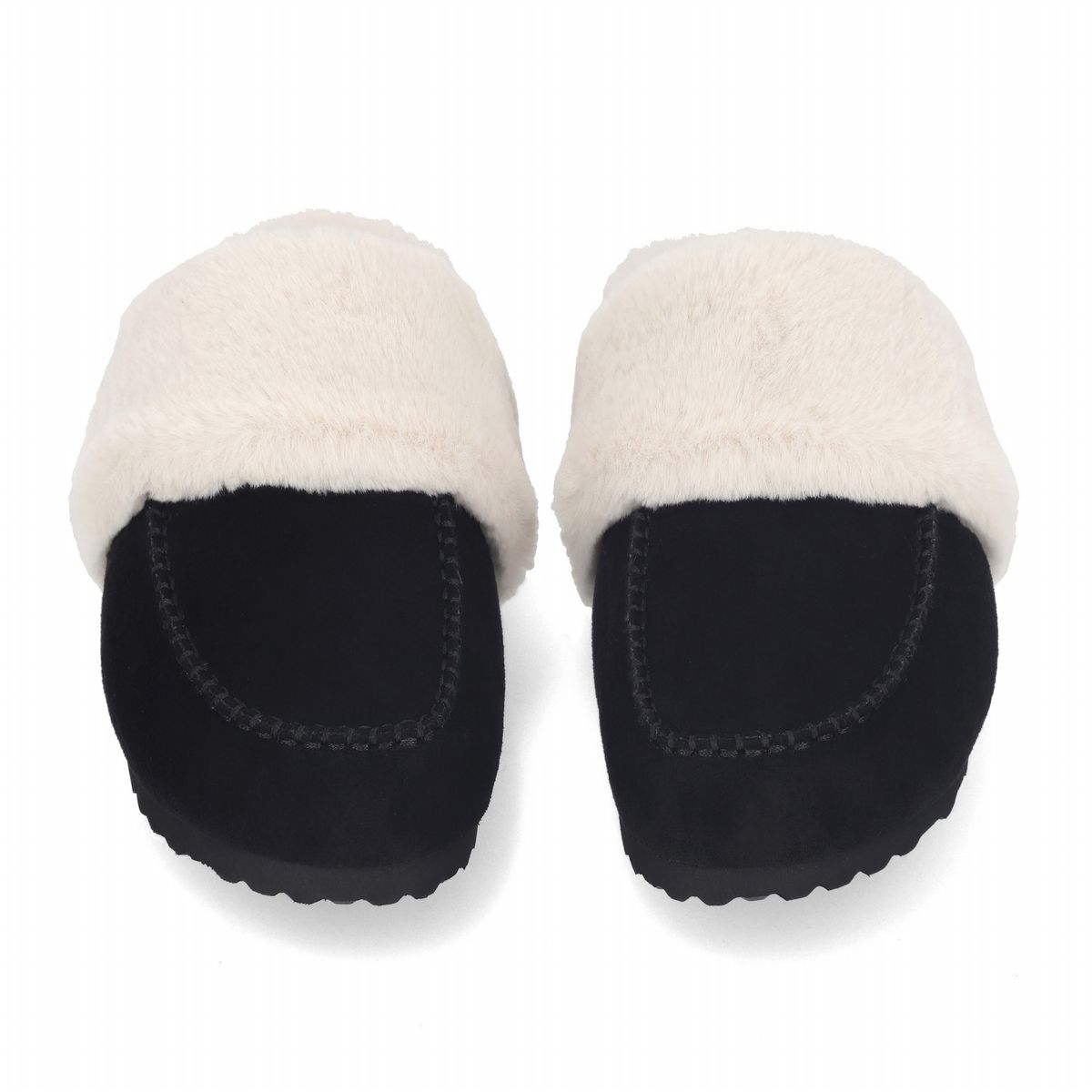엘칸토(ELCANTO) 인텐스 여성 스웨이드 퍼 뮬 슬리퍼 2cm LCWC70I339
