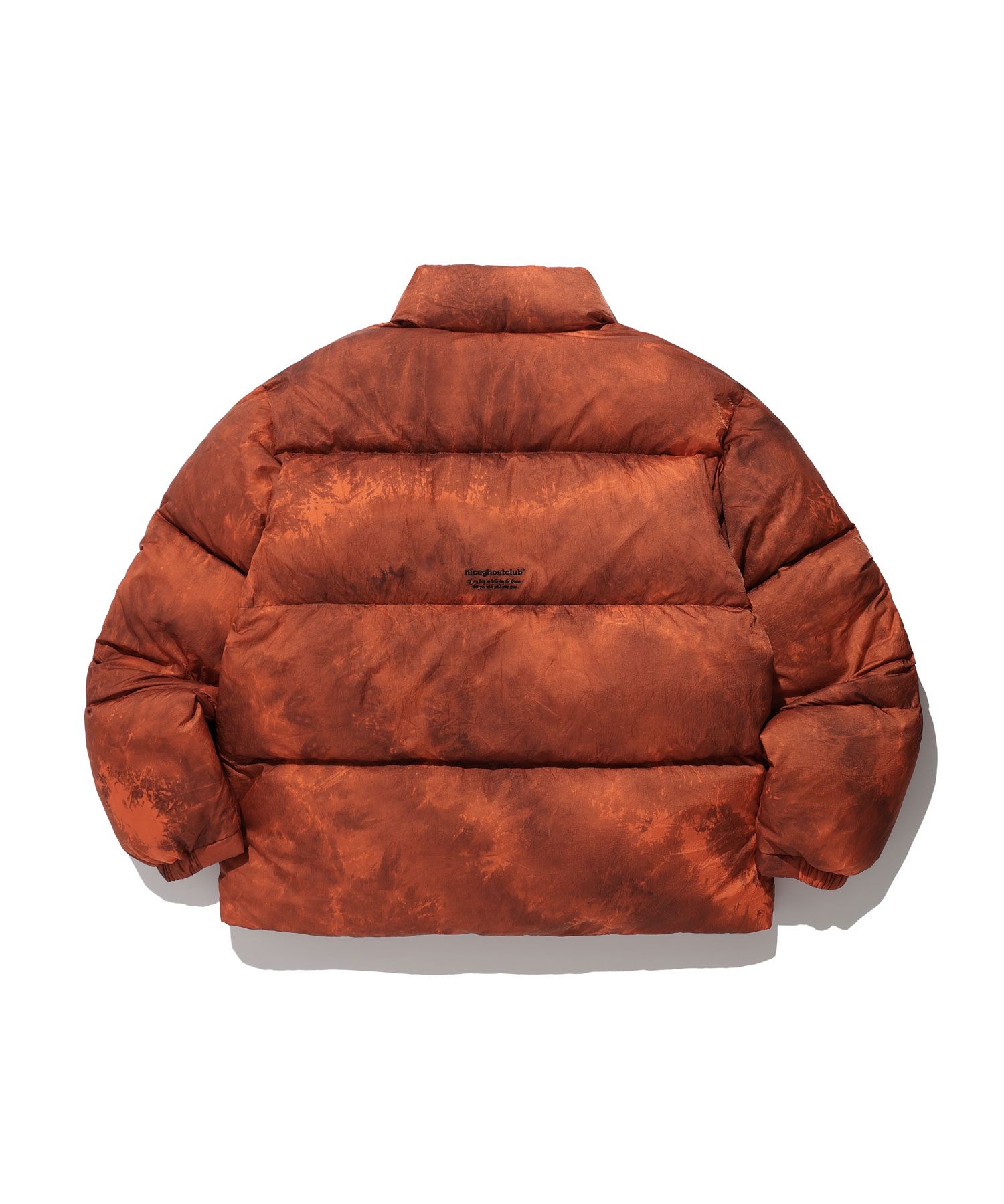 MUSINSA公式 | NICE GHOST CLUB DYED NYLON DOWN PUFFER_ORANGE