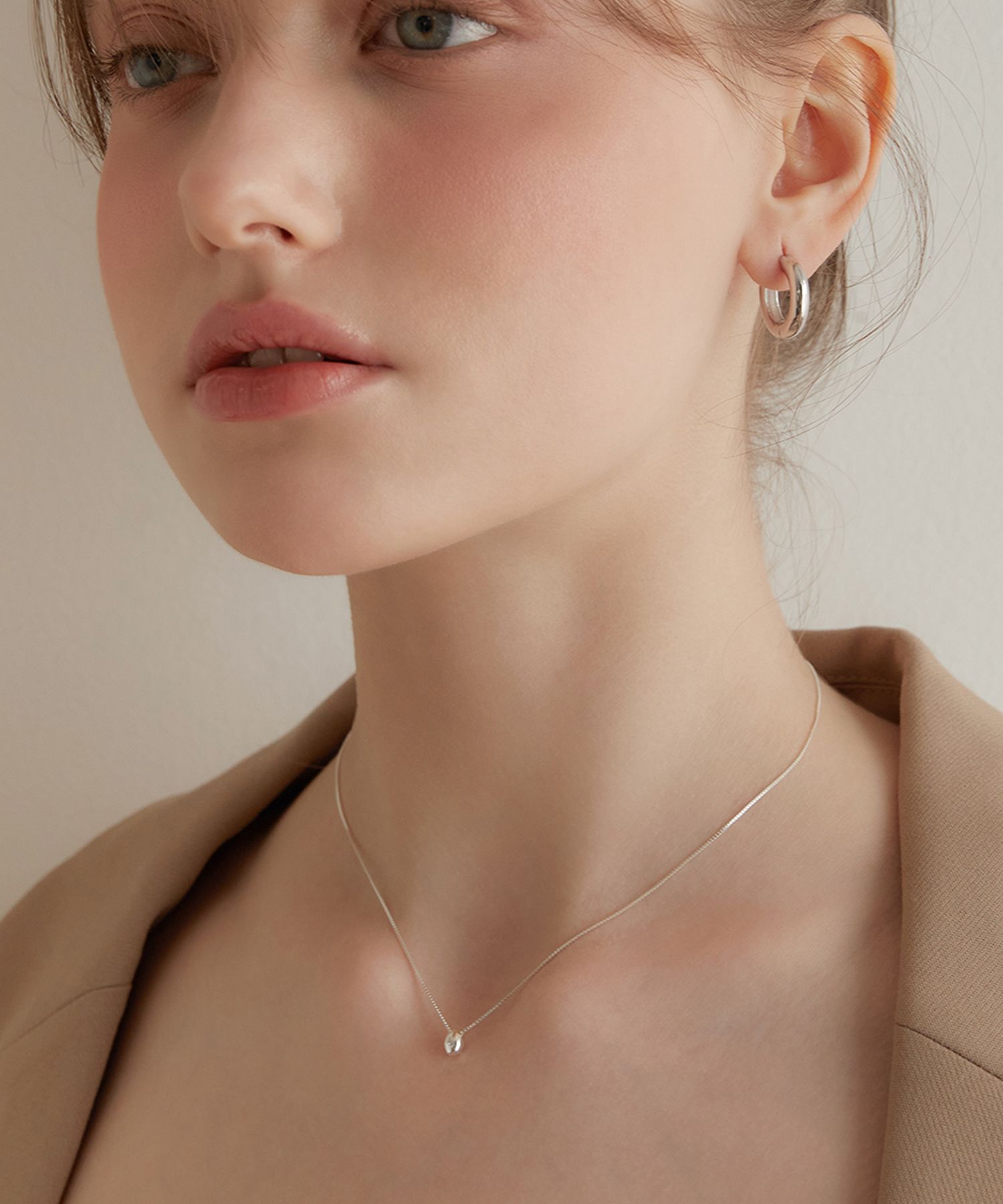 ネックレス・ペンダント TATIANA Silver 925 mother-of-pearl flower egg chain necklace MUSINSA | TATIANA (Silver 925) Mother of Pearl Flower Egg