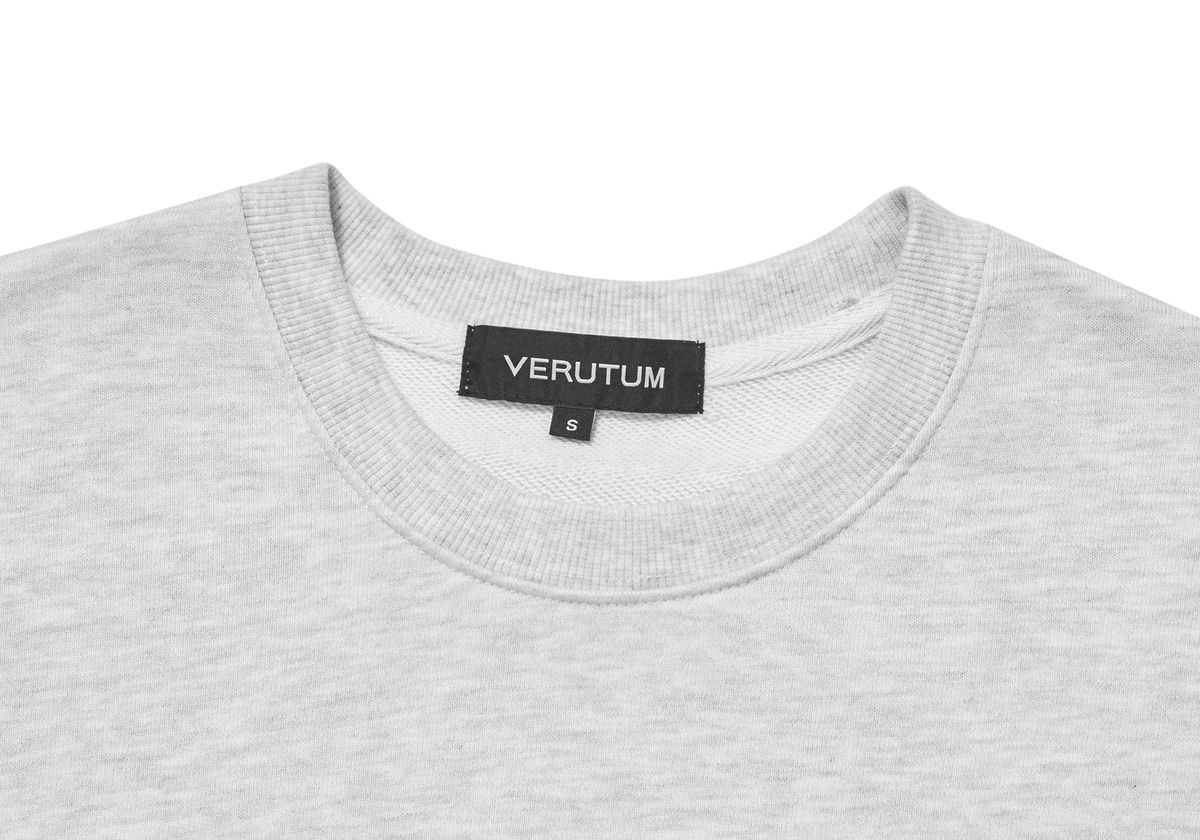 베루툼 스포츠(VERUTUM SPORTS) RTW-ST144 : VRT 라우렐 로고 스웻셔츠 화이트 멜란지 그레이