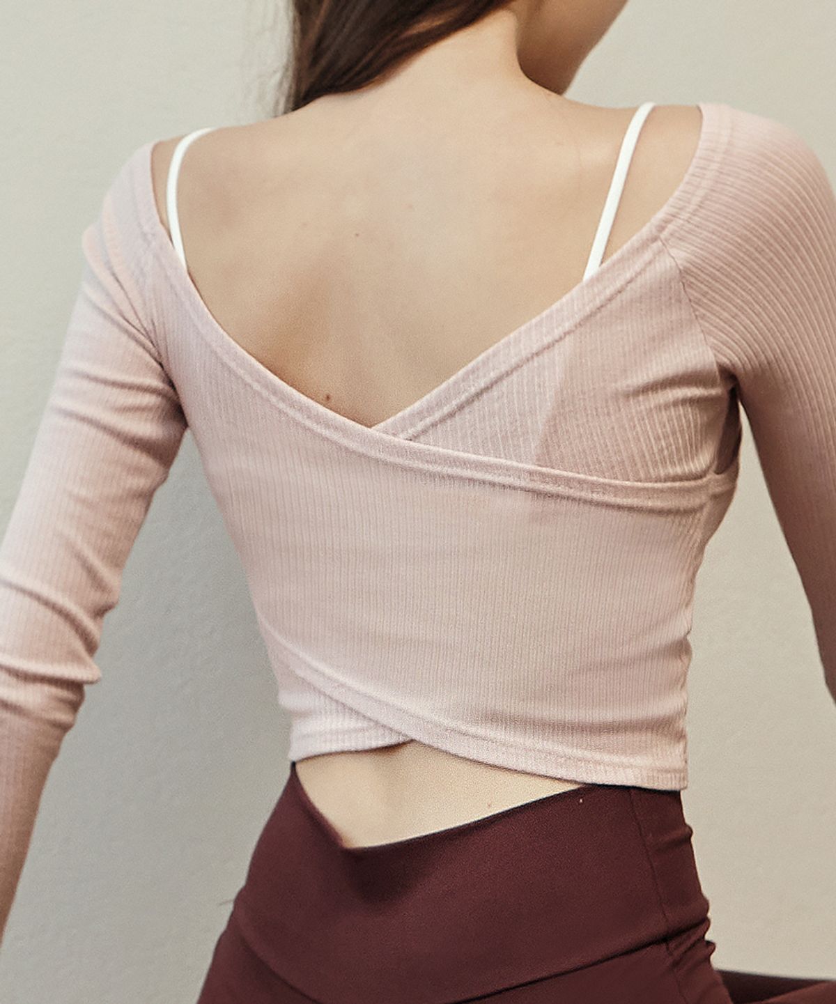 데비웨어(DEVIWEAR) 엔조이 랩 크롭티 DEVI-T0096-살몬핑크