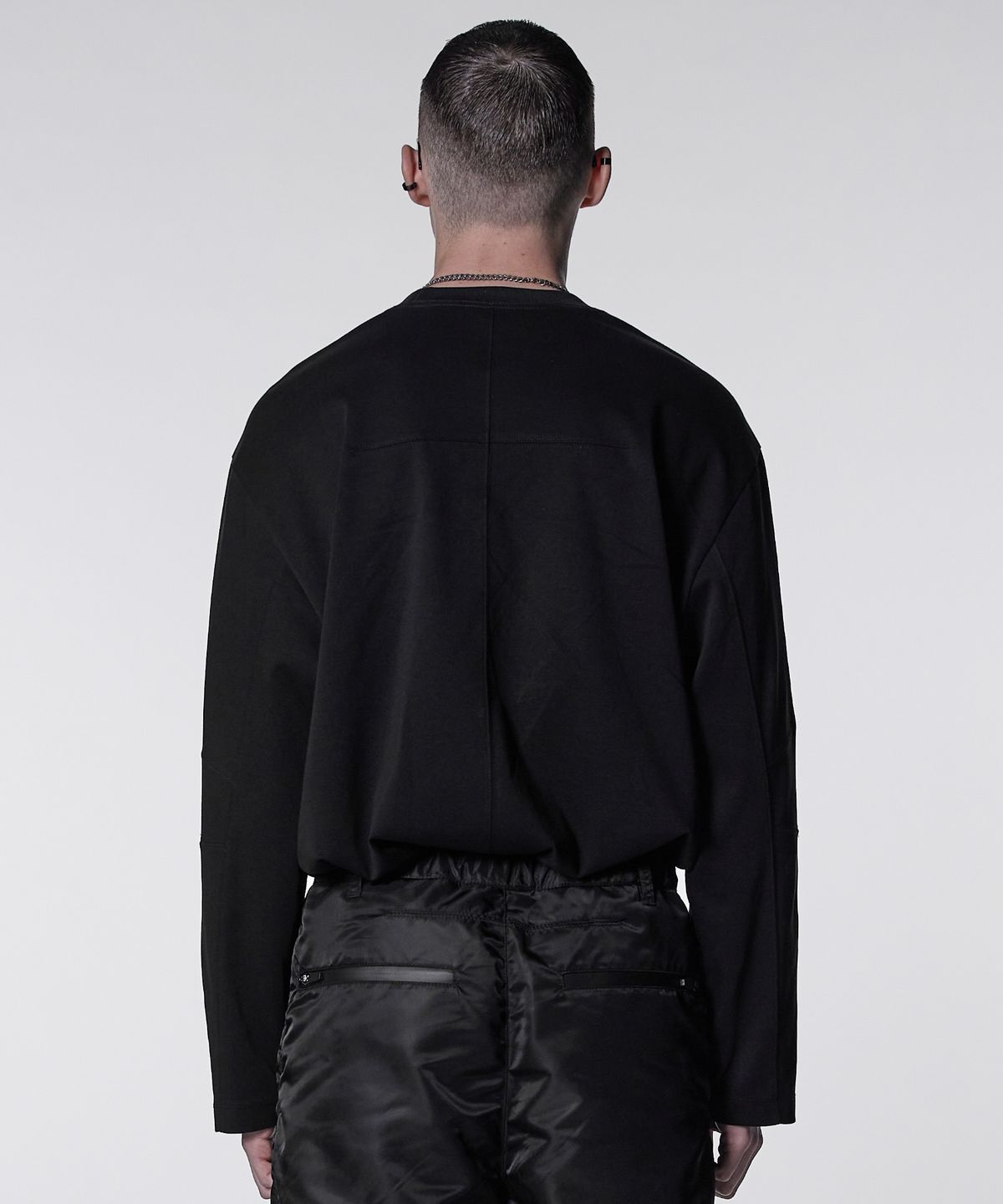 본바트(VONVAT) Biker Incision Long Sleeve (Black)