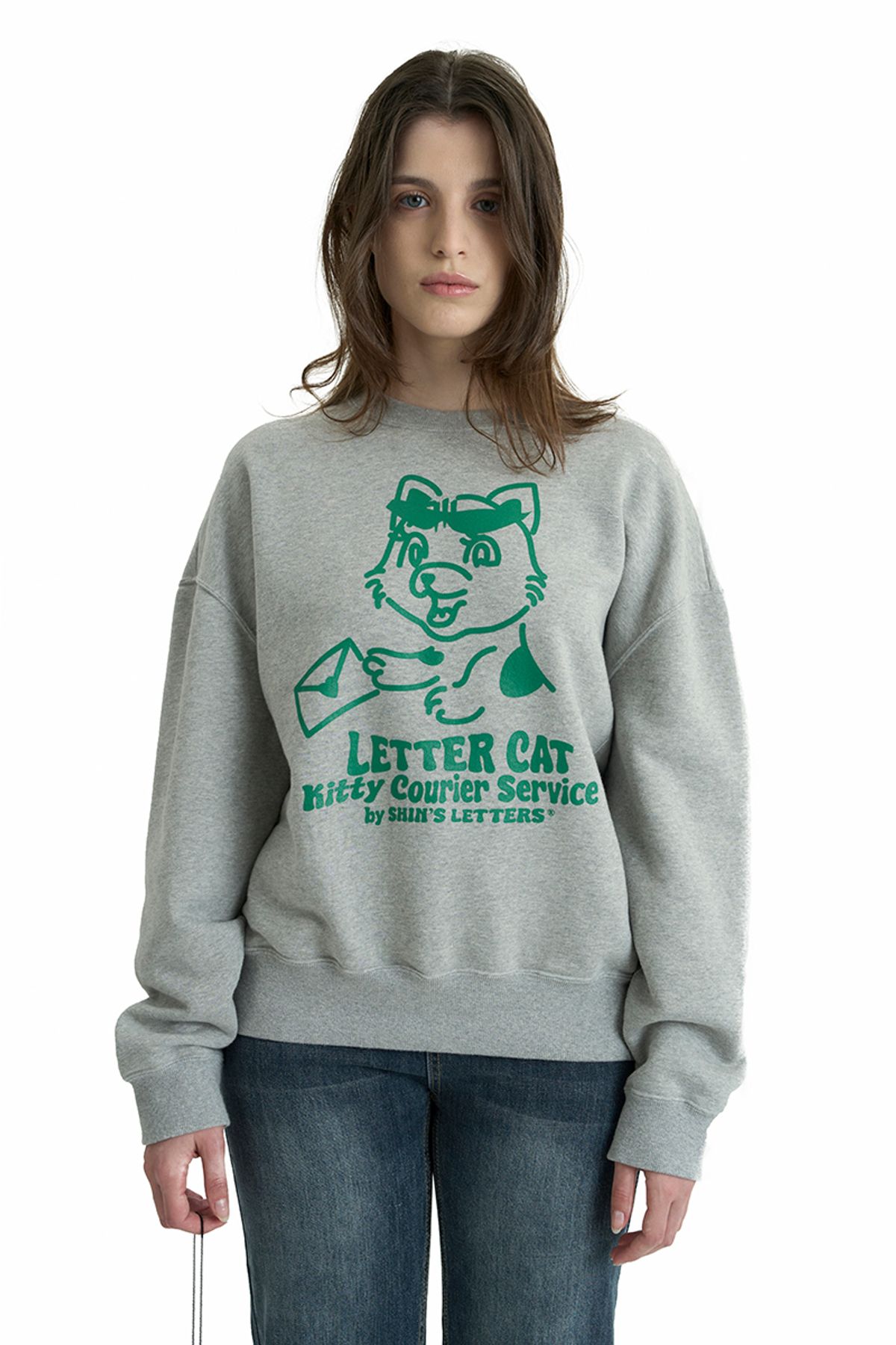 신스레터스(SHINS LETTERS) Lettercat Sweatshirt no.2