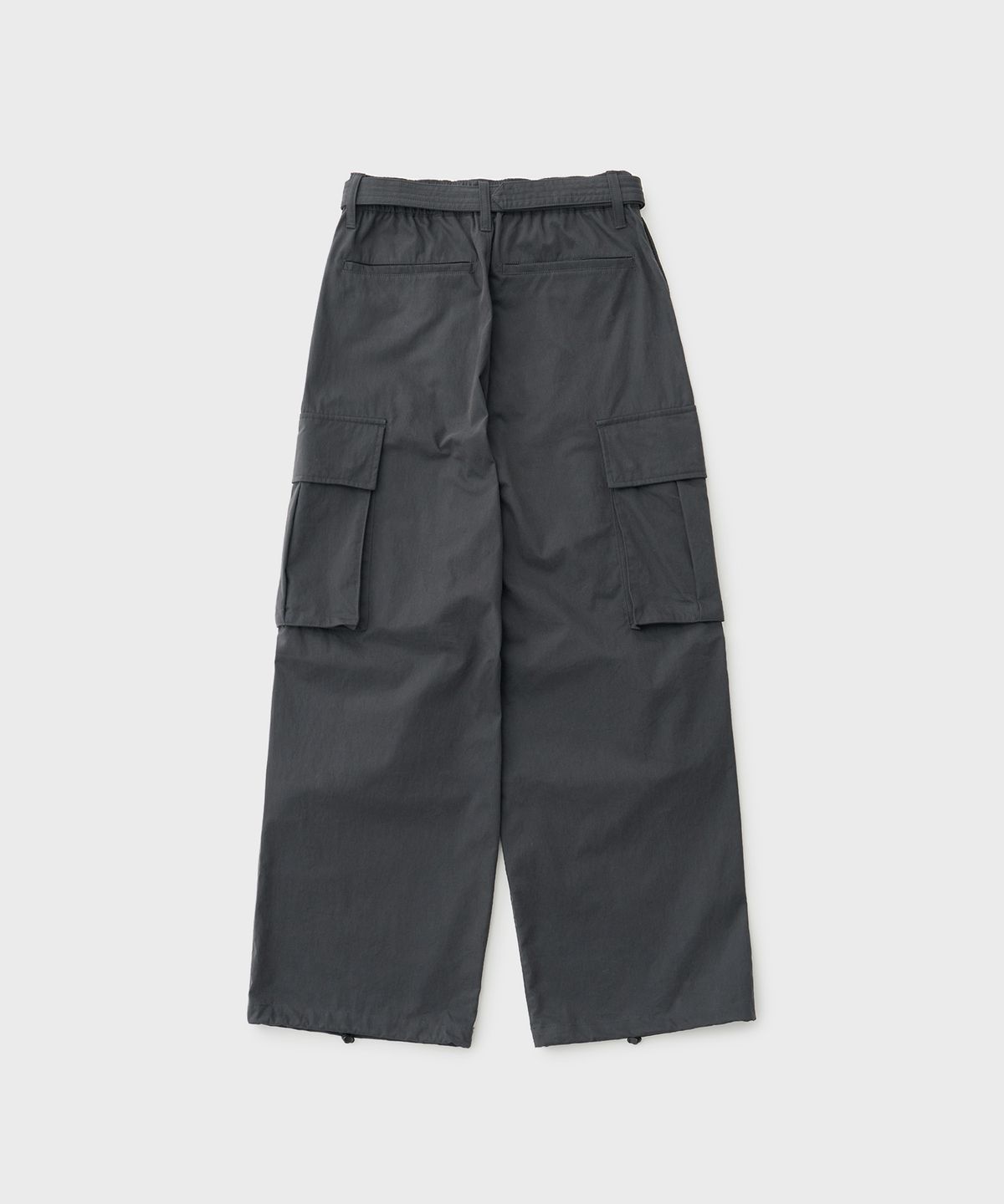 어나더 오피스(ANOTHER OFFICE) Parachute Belted Pants (Coal Gray)