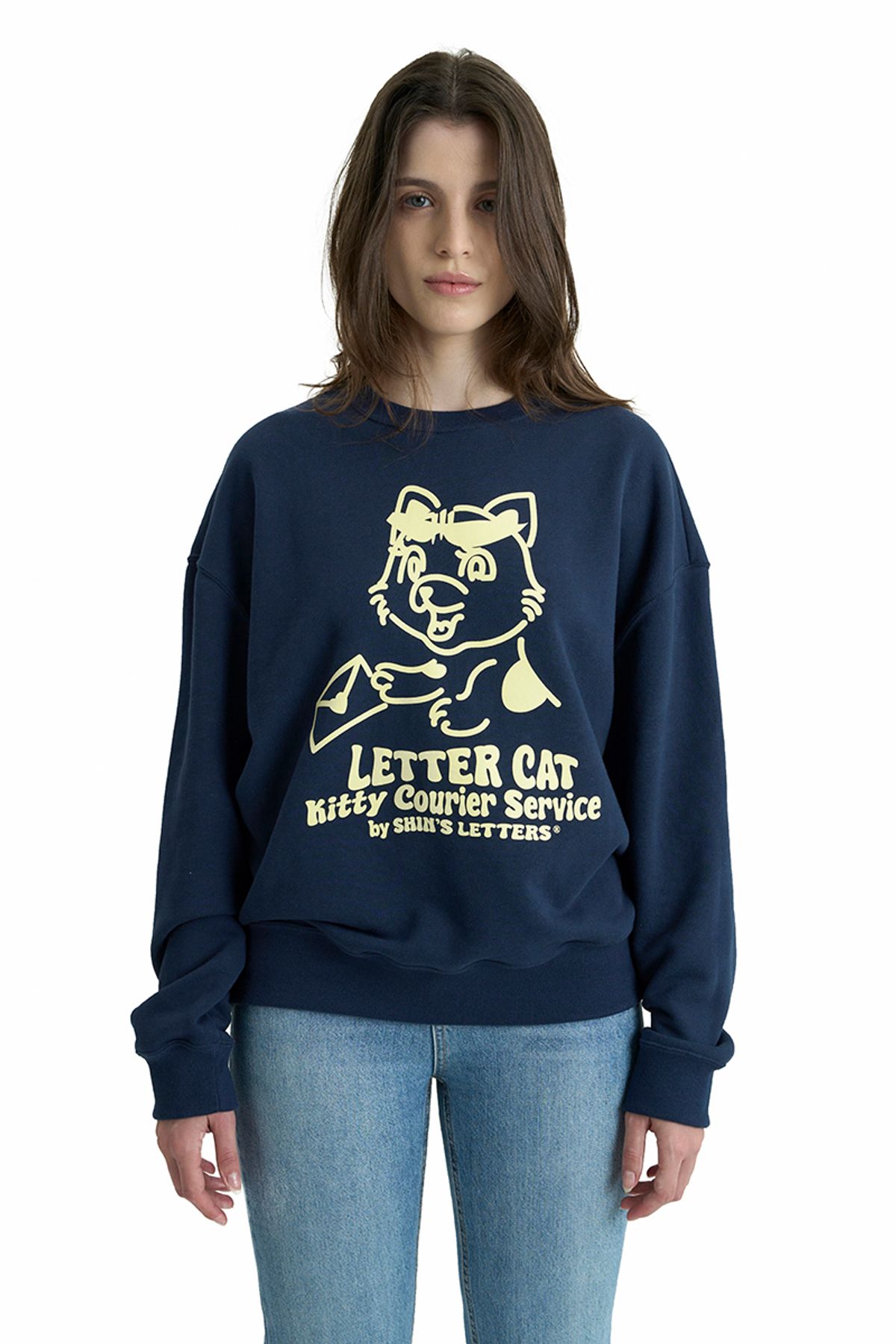 신스레터스(SHINS LETTERS) Lettercat Sweatshirt no.3