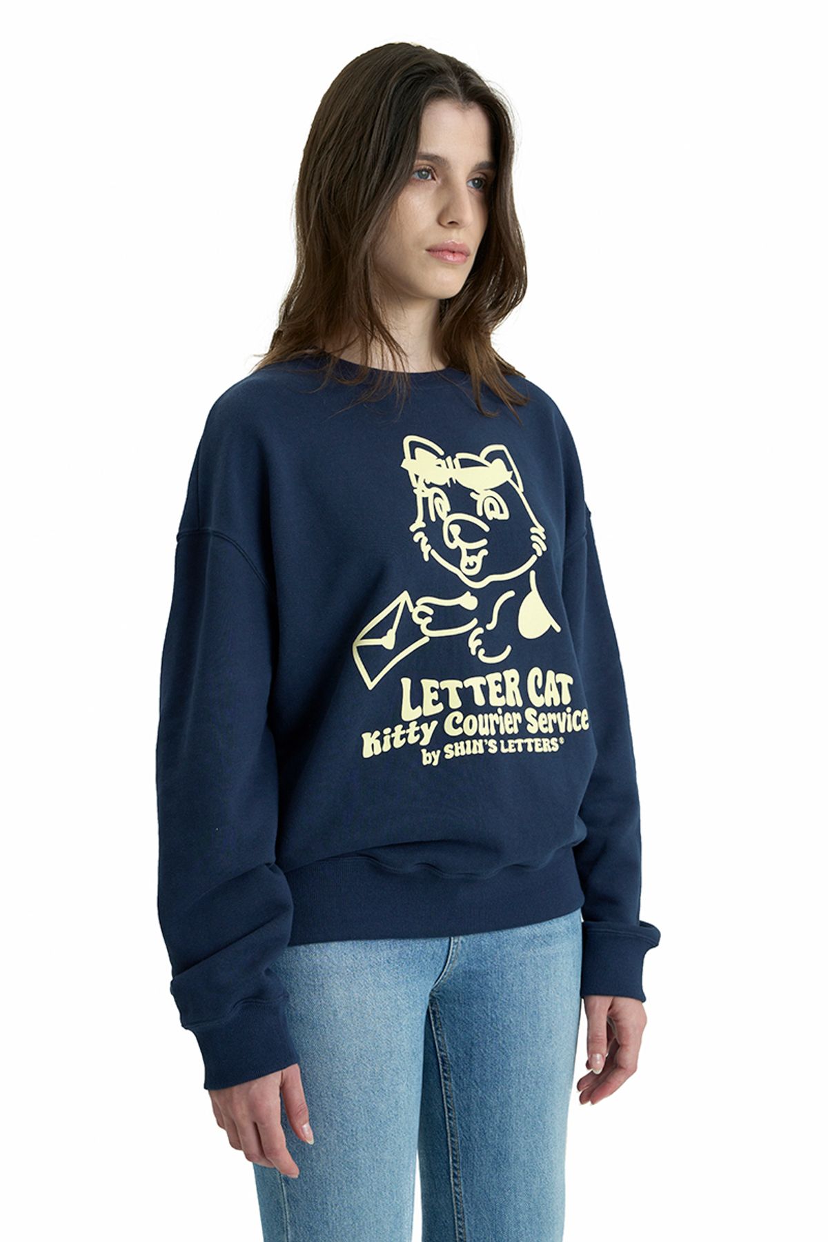신스레터스(SHINS LETTERS) Lettercat Sweatshirt no.3