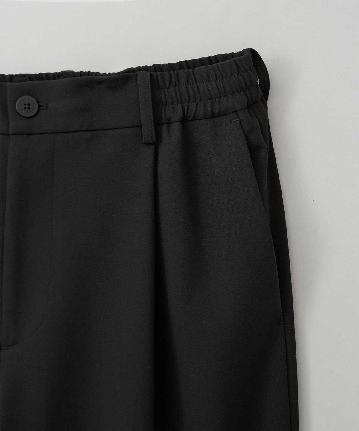 어나더 오피스(ANOTHER OFFICE) [AW] Habana Banded Slacks (Black)