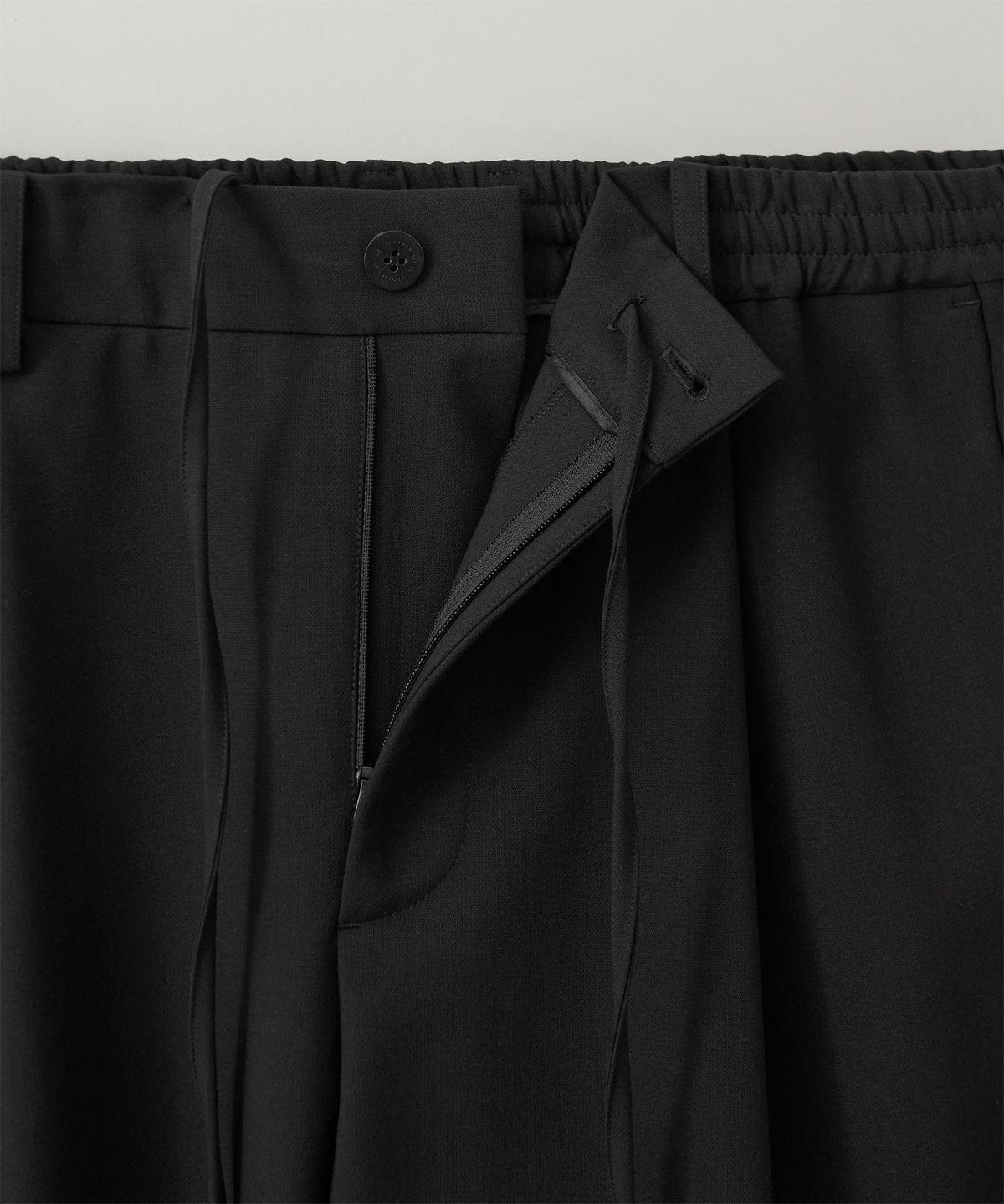 어나더 오피스(ANOTHER OFFICE) [AW] Habana Banded Slacks (Black)