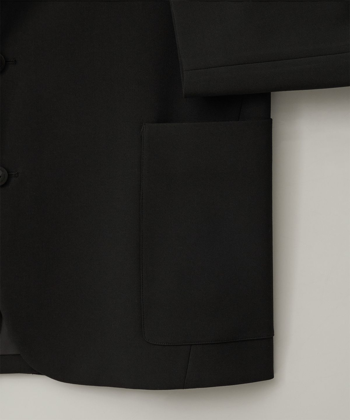 어나더 오피스(ANOTHER OFFICE) [AW] Habana Single Jacket (Black)