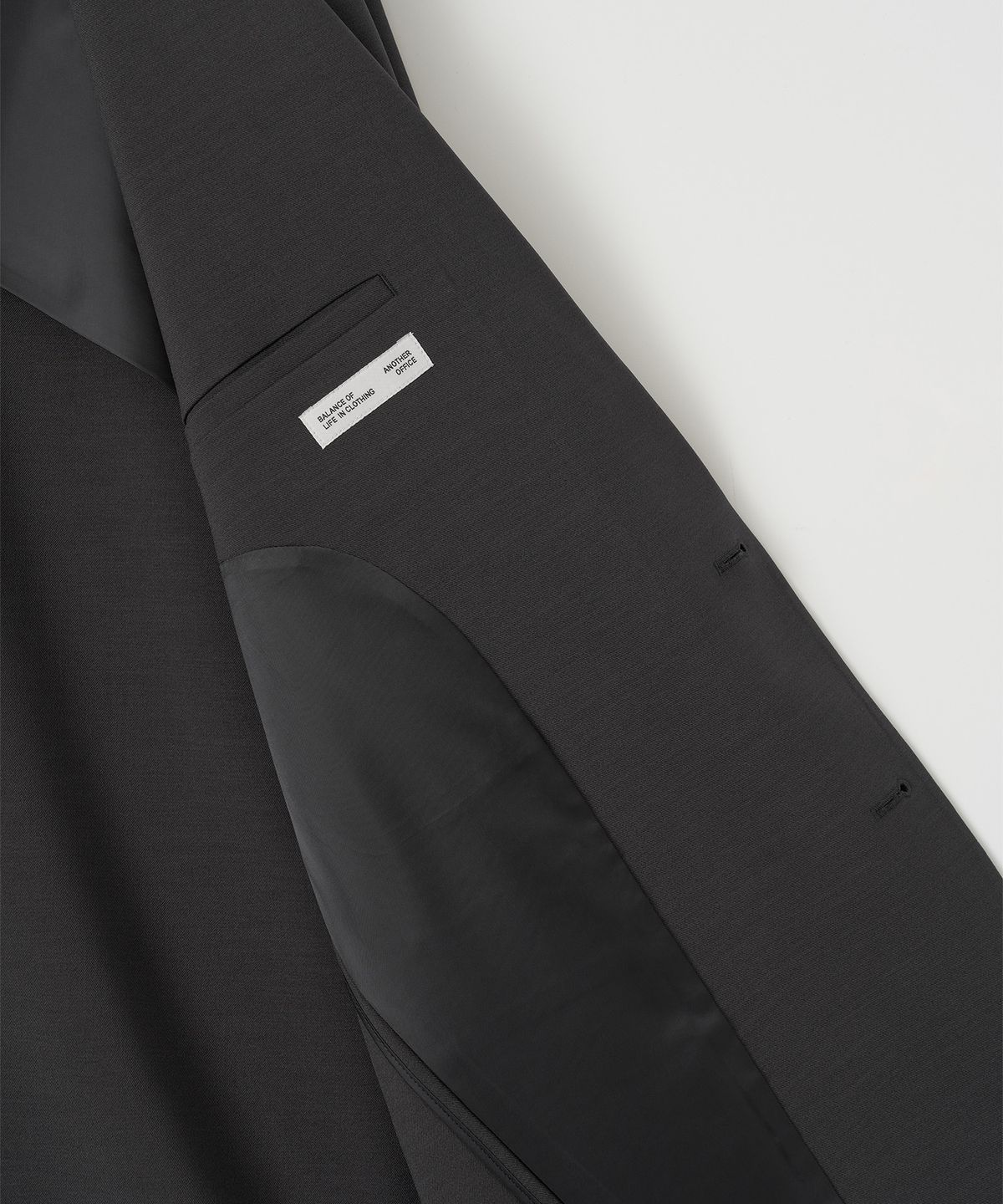 어나더 오피스(ANOTHER OFFICE) [SS] Habana Single Jacket (Charcoal)