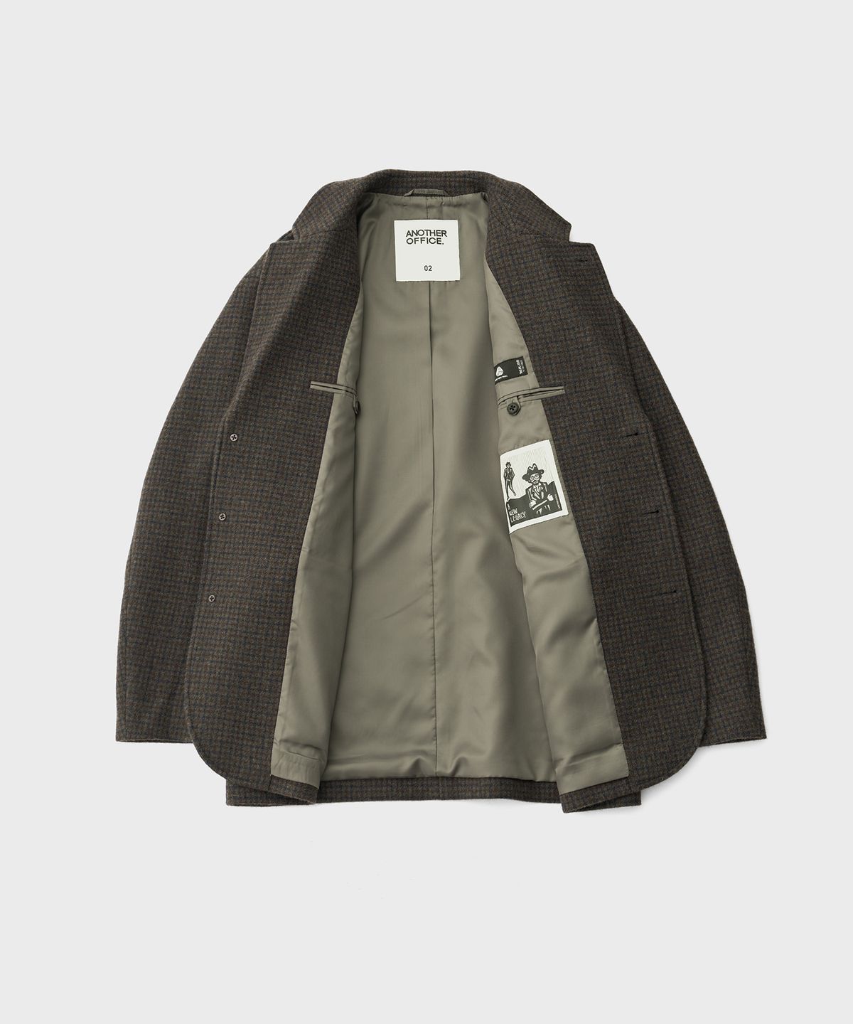 어나더 오피스(ANOTHER OFFICE) Scape 3Button Jacket (Shetland-Check)