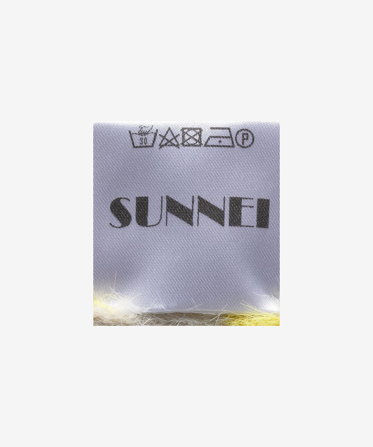 써네이(SUNNEI) 슬림 스트라이프 롱슬리브 탑 - 베이지:옐로우 / MRTWWKNW034KNT0257780