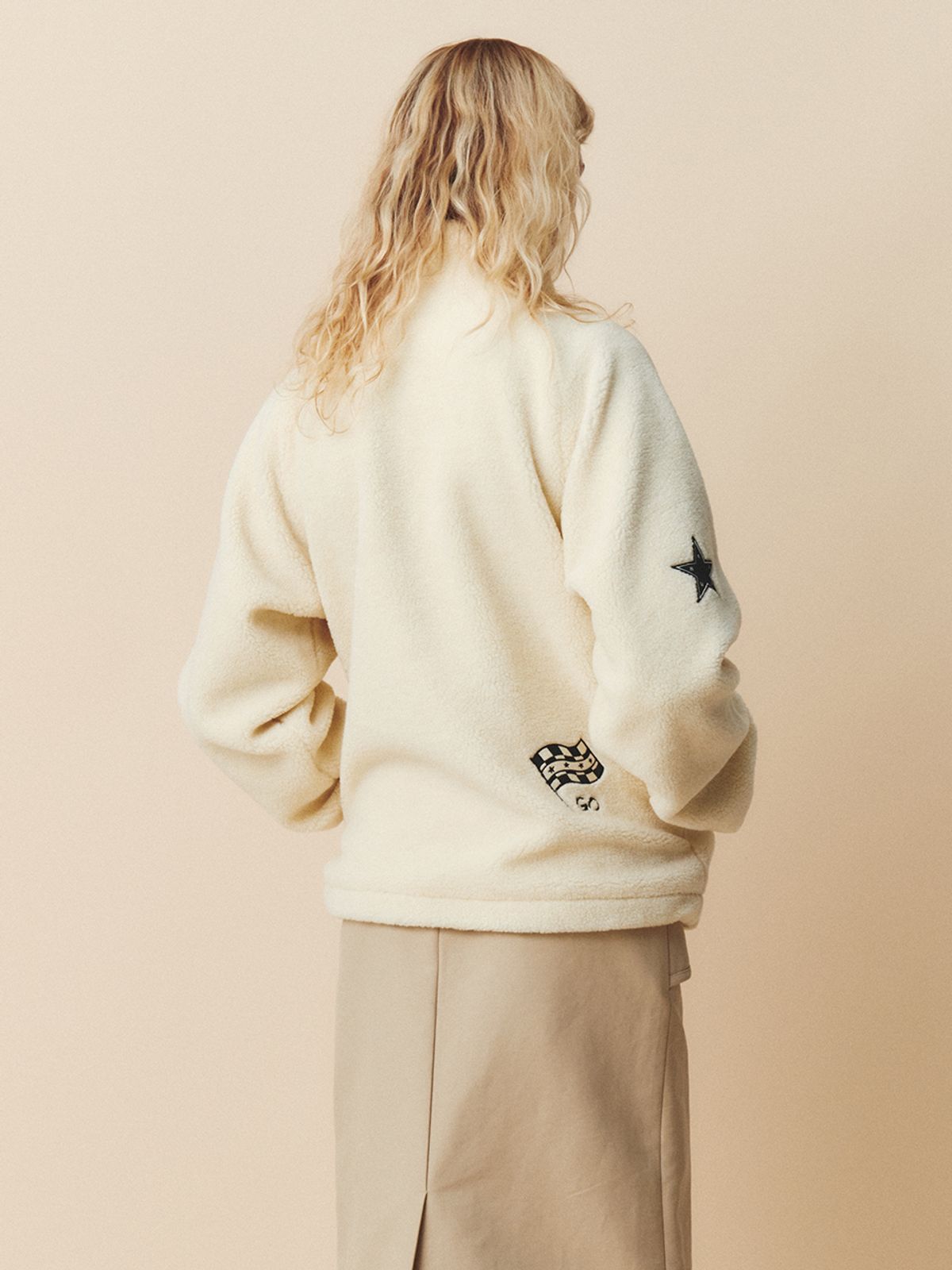 기준(KIJUN) Dove Fleece Jacket UNISEX Ivory