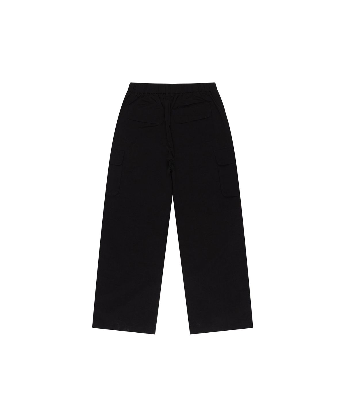 아캄(AAKAM) Stretched Knee Slit Cargo Pants (Black)