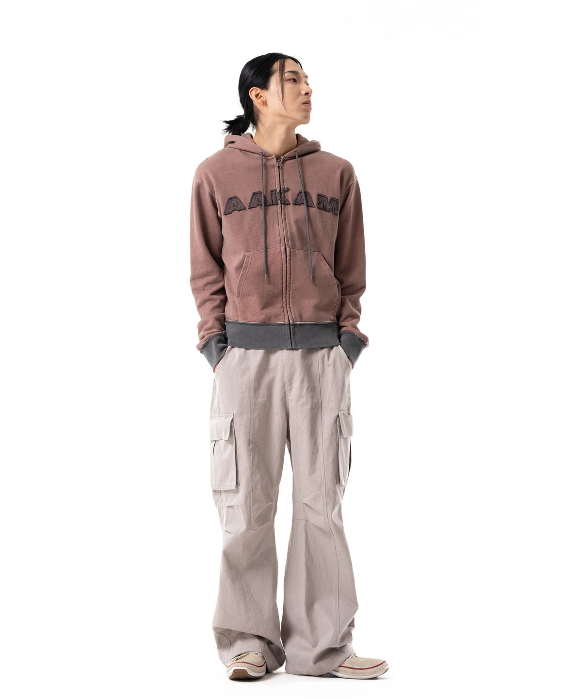 아캄(AAKAM) Pigment Cargo Pocket Pants (Gray)