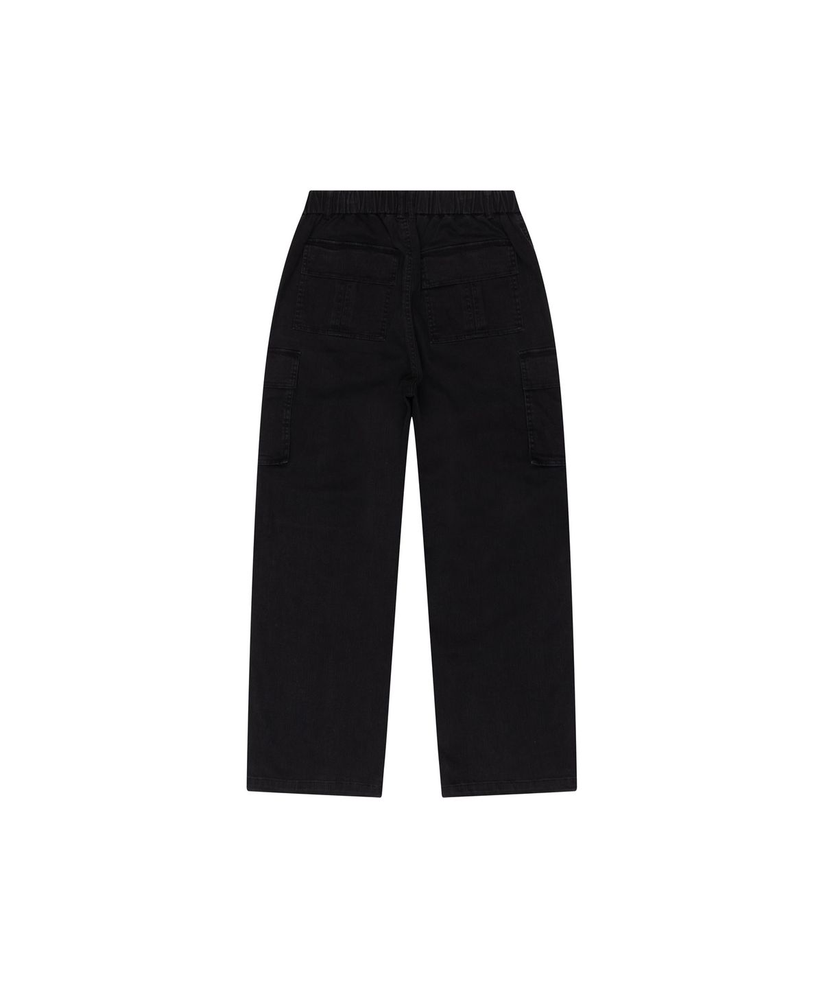 아캄(AAKAM) Washed Semi Wide Cargo Pants (Black)