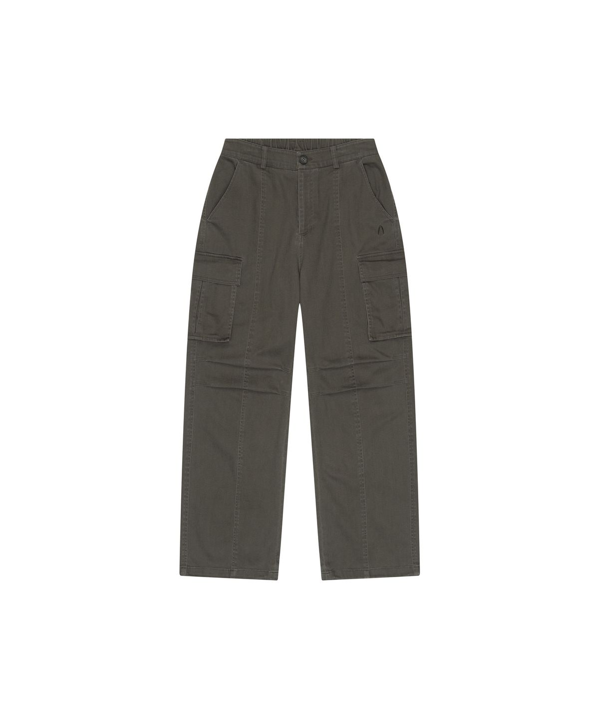 아캄(AAKAM) Washed Semi Wide Cargo Pants (Khaki)